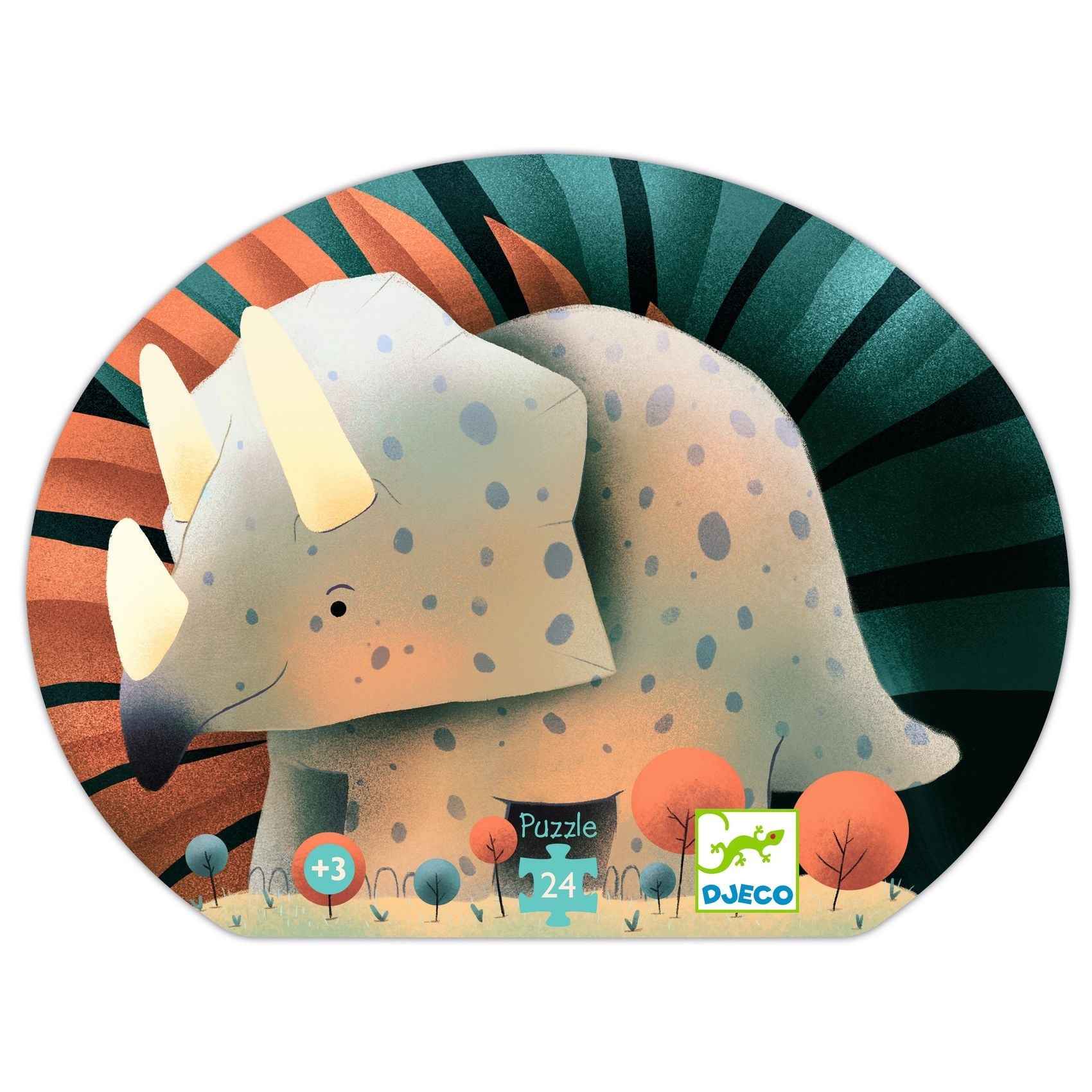 Djeco Teo the Dinosaur 24-piece puzzle