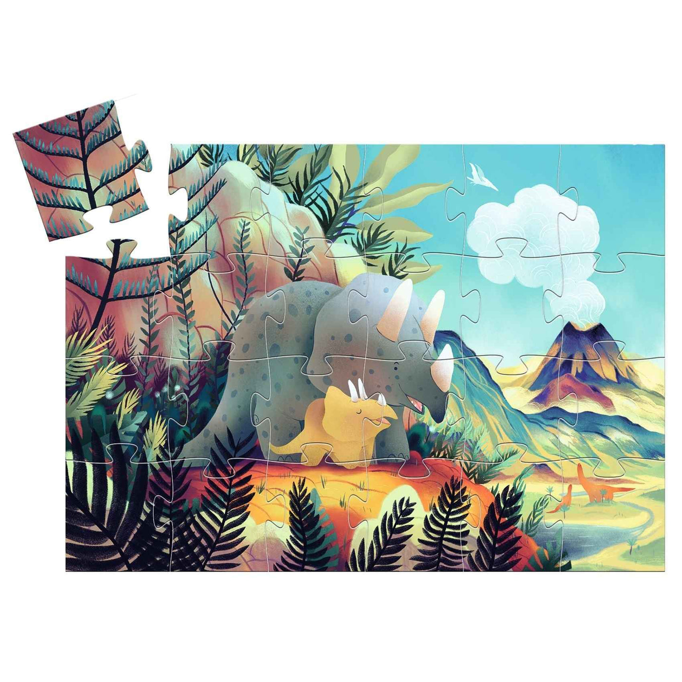 Djeco Teo the Dinosaur 24-piece puzzle