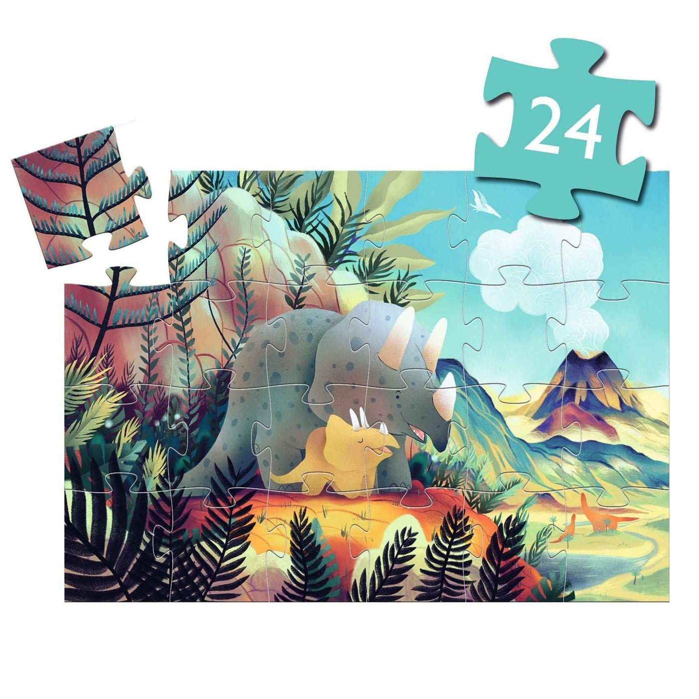 Djeco Teo the Dinosaur 24-piece puzzle