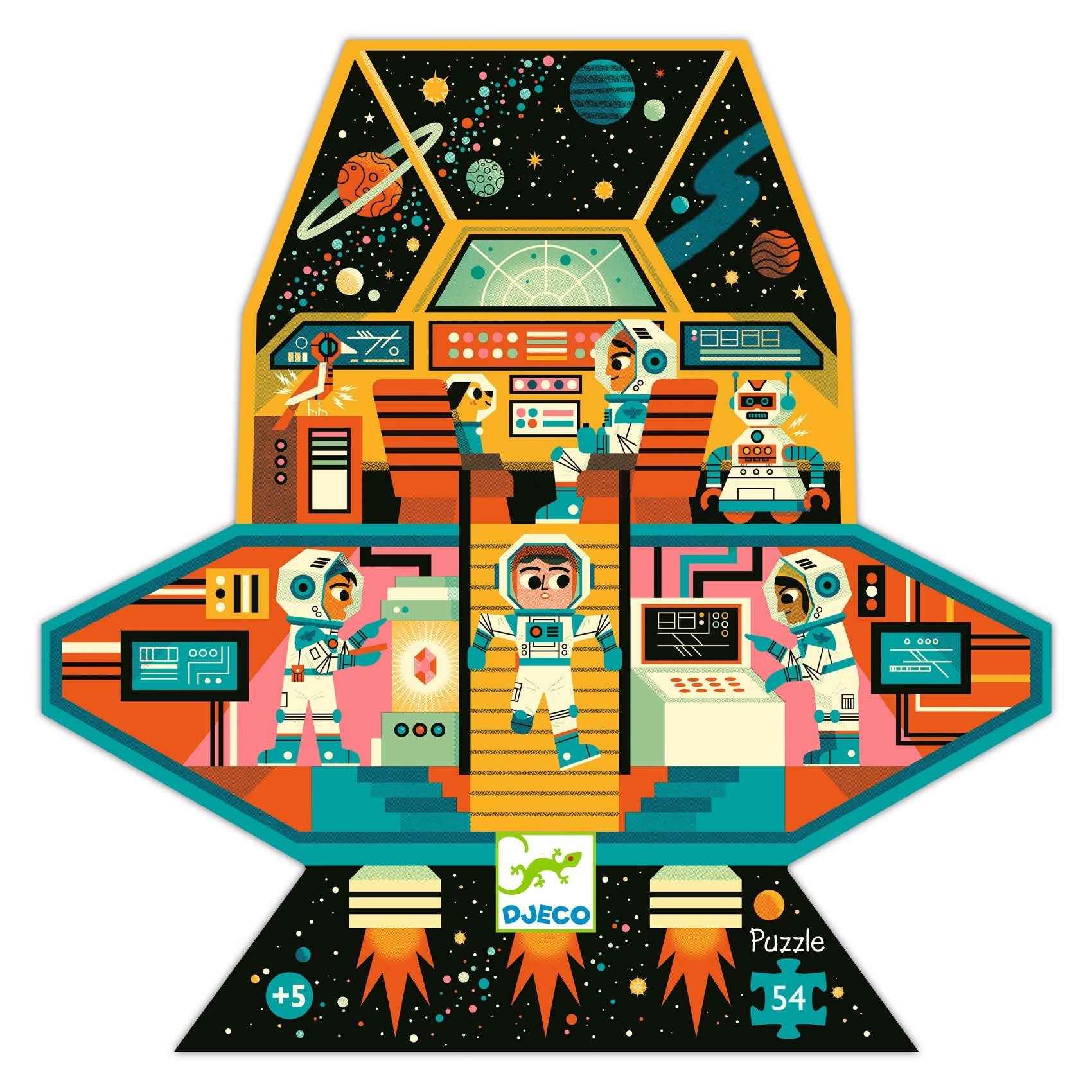 Djeco Puzzel Space Station 54 stukjes