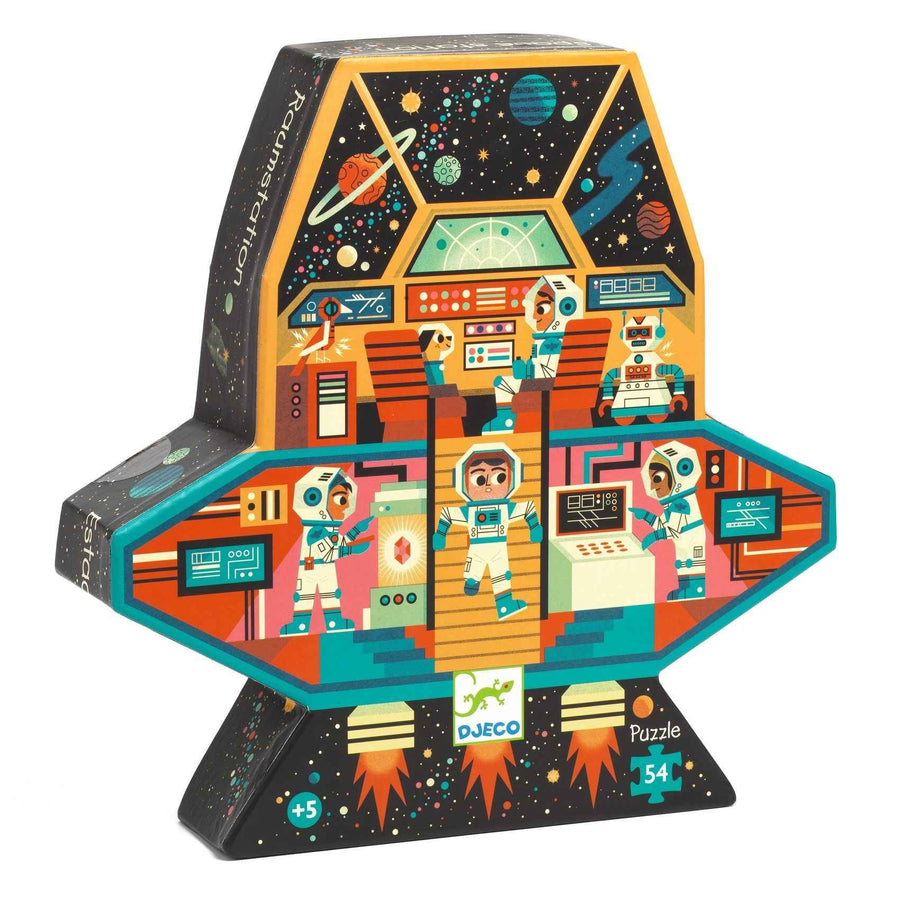 Djeco Puzzel Space Station 54 stukjes