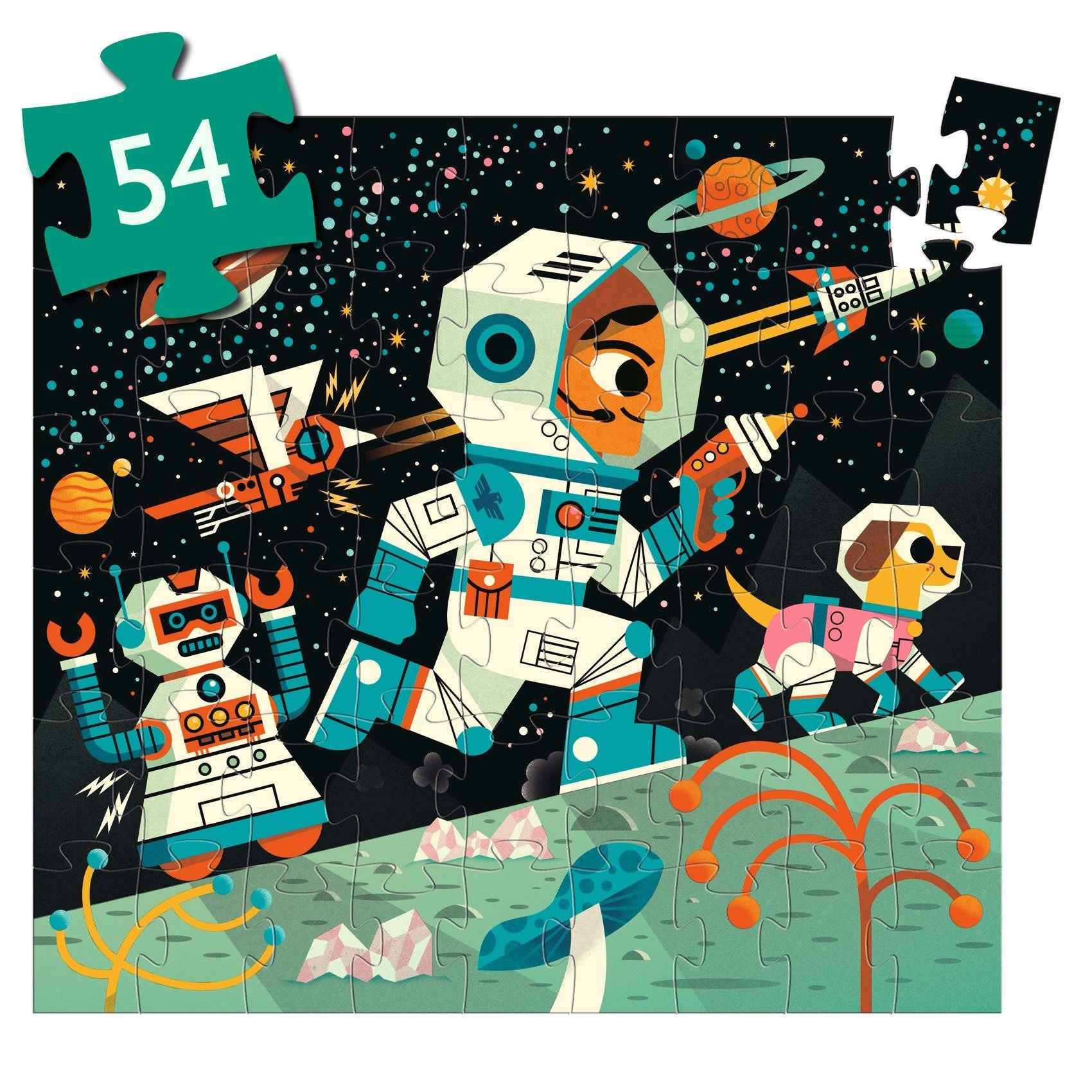 Djeco Puzzel Space Station 54 stukjes