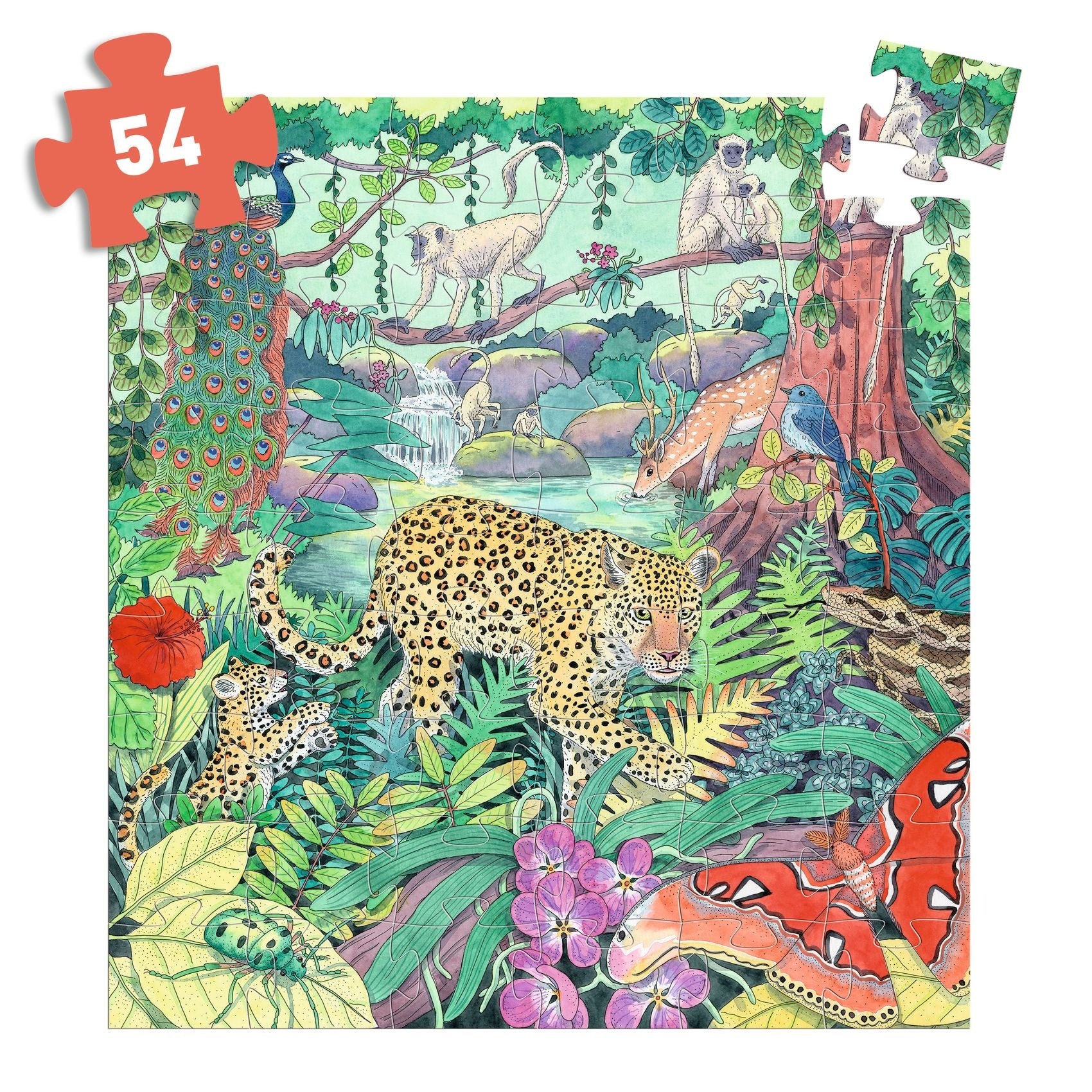 Djeco | Puzzel Indiase Jungle 54 Stuks