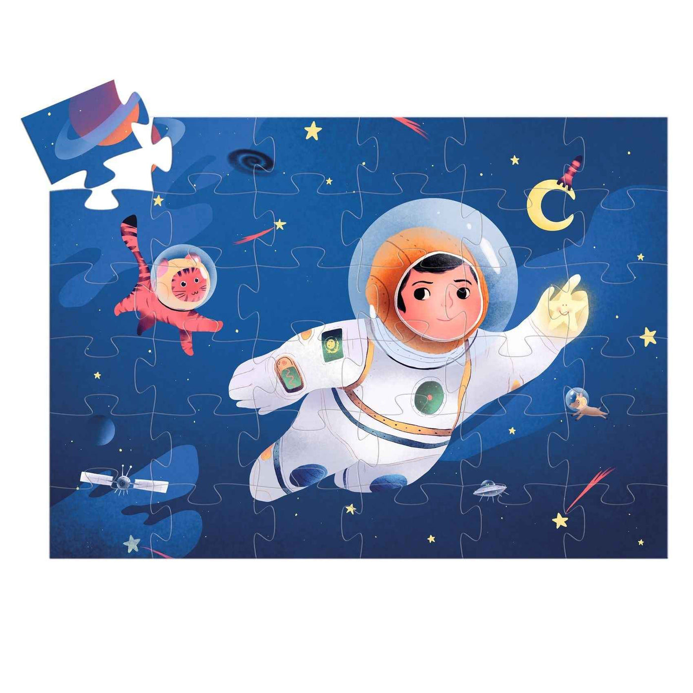 Djeco | Astronaut on the Moon 36-Piece Puzzle
