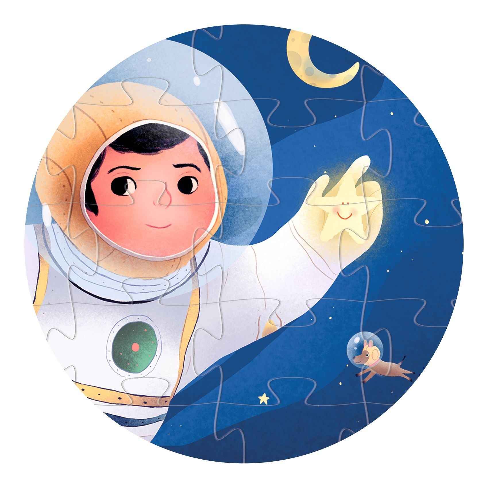 Djeco | 36-Piece Astronaut on the Moon Puzzle