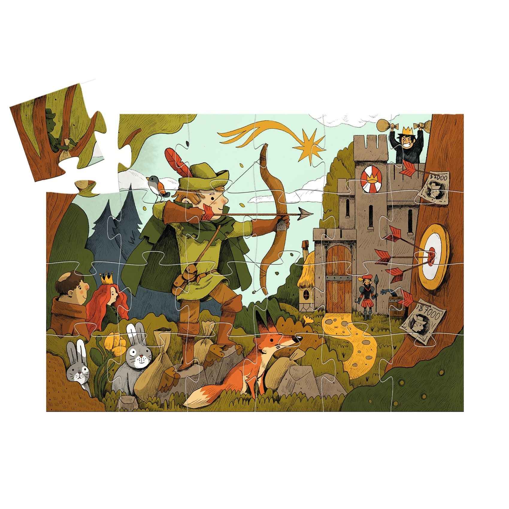 Djeco | Puzzel Robin Hood 36 Stuks