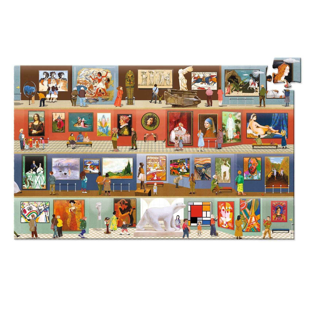 Djeco | In the Museum 200-Piece Puzzle + Booklet