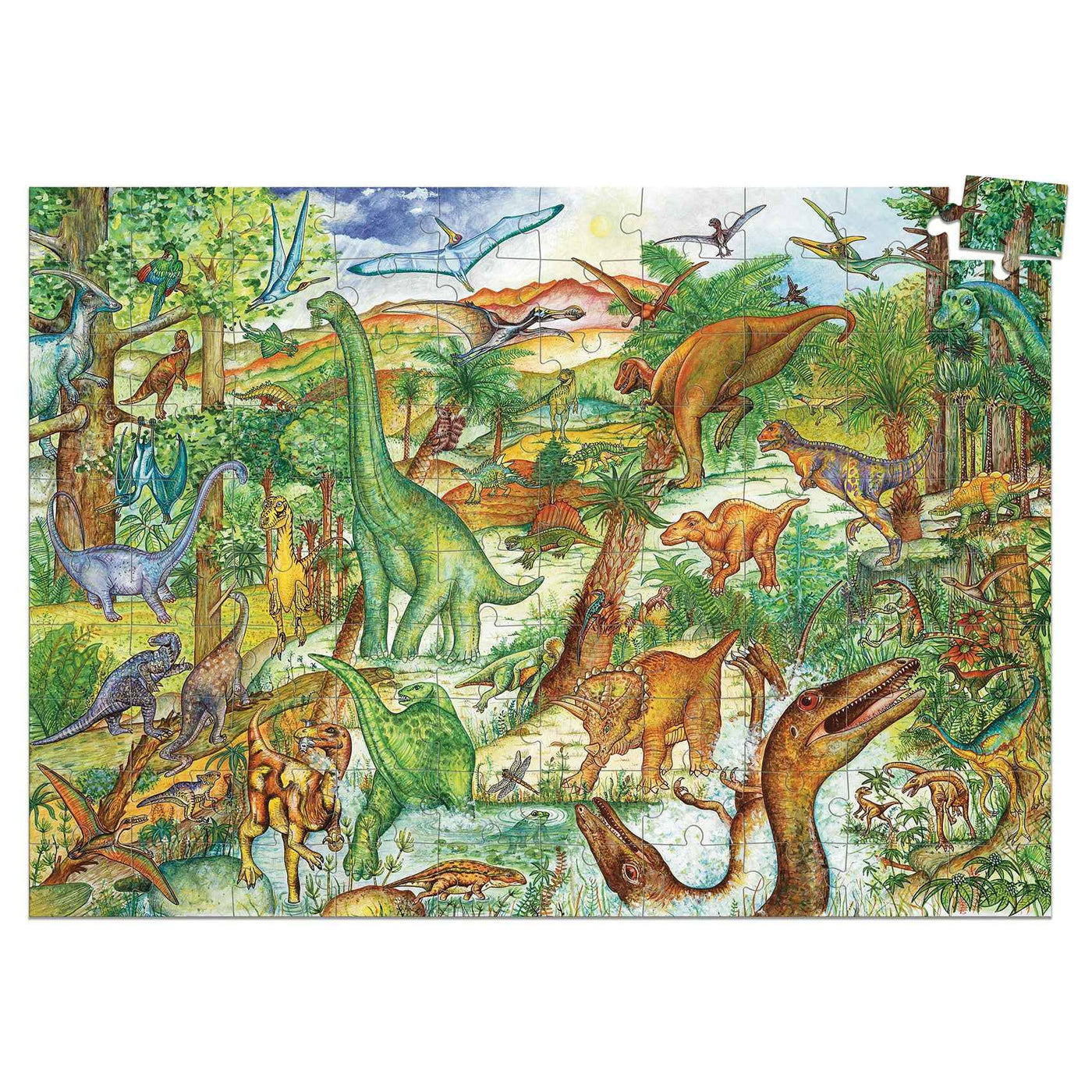 Djeco puzzel Dinosaurus 100st