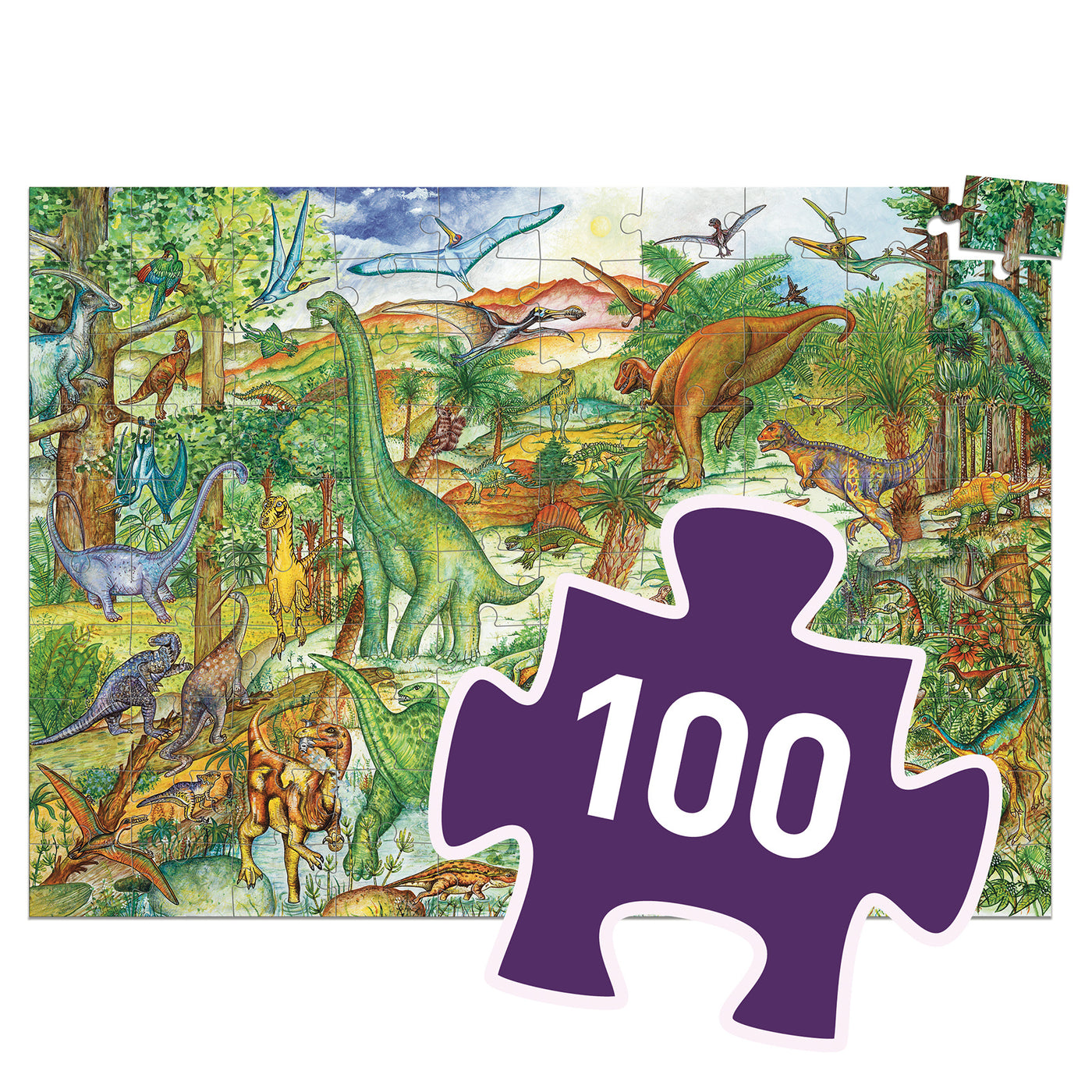 Djeco puzzel Dinosaurus 100st