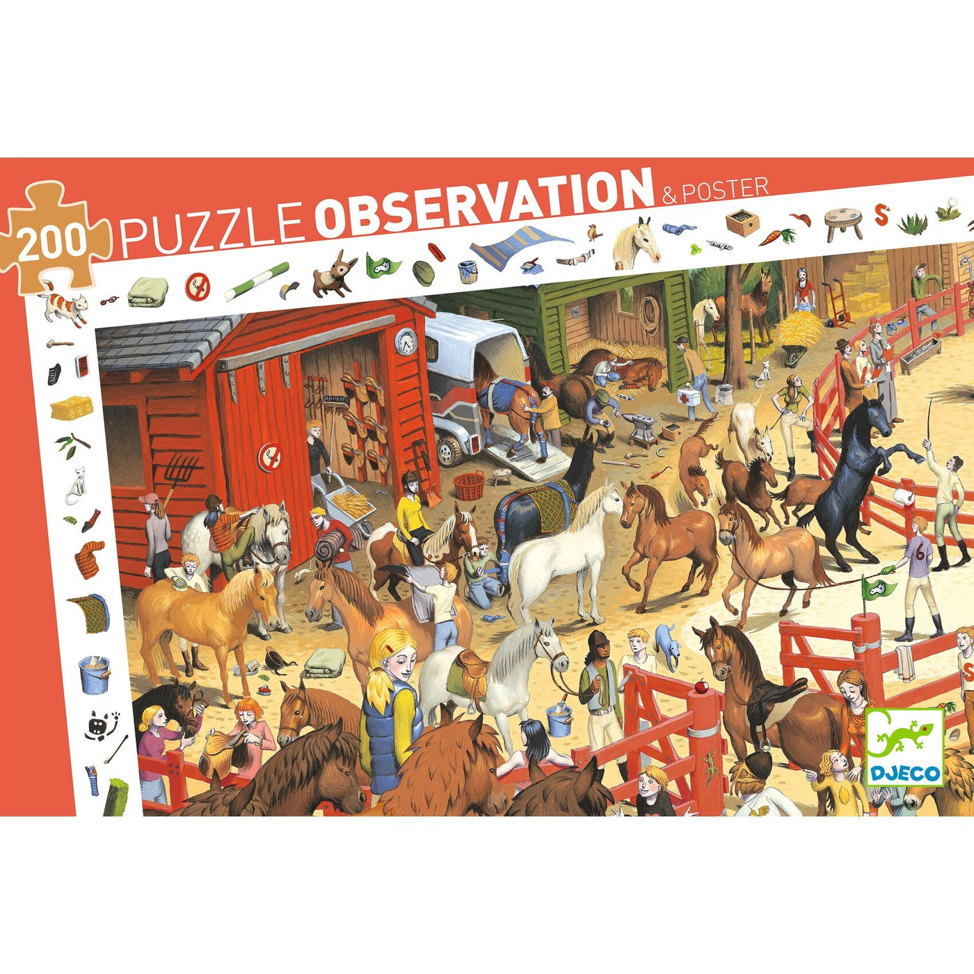 Djeco | Puzzel Paardrijden - 200 Stukjes