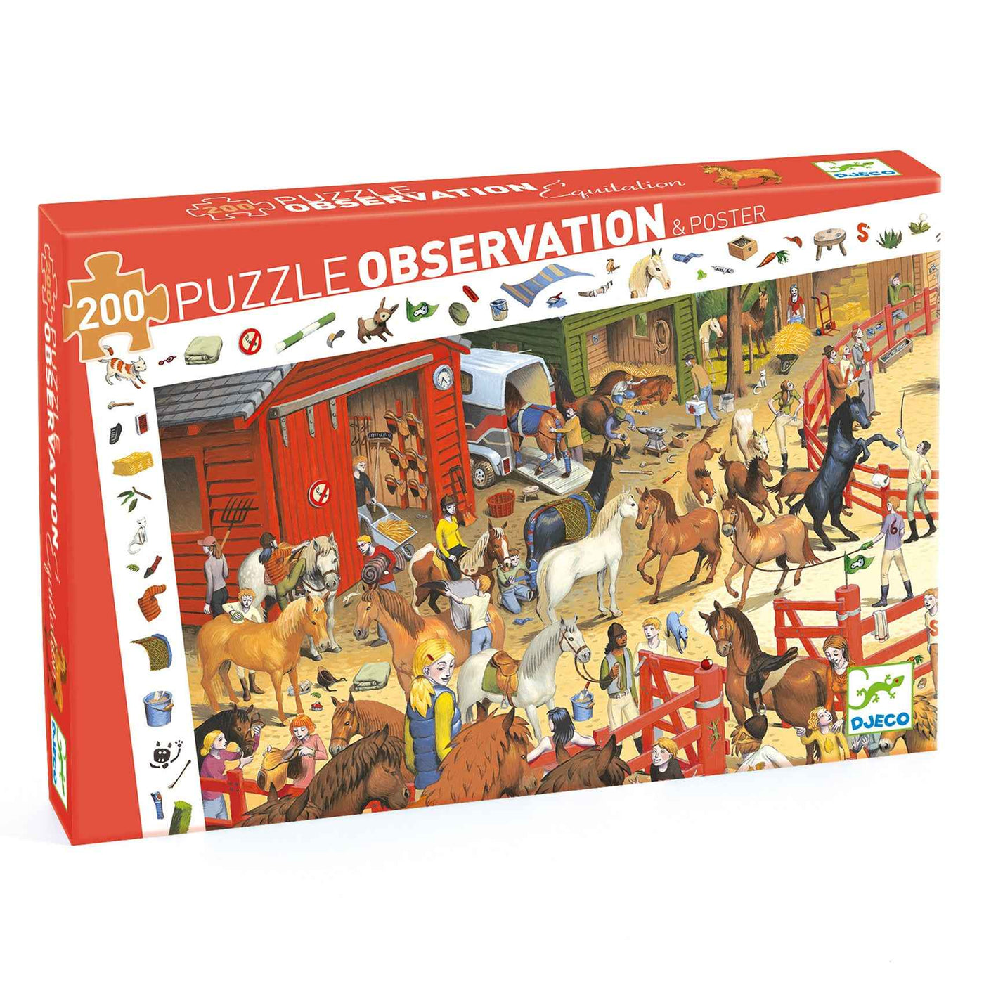Djeco | Puzzel Paardrijden - 200 Stukjes