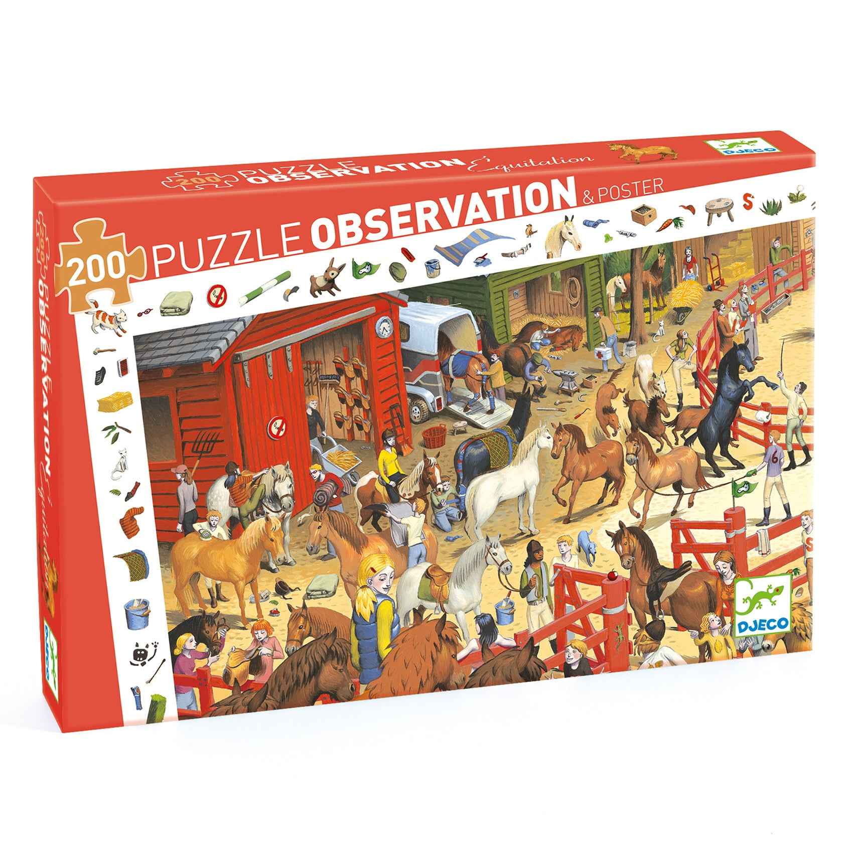 Djeco | Puzzel Paardrijden - 200 Stukjes