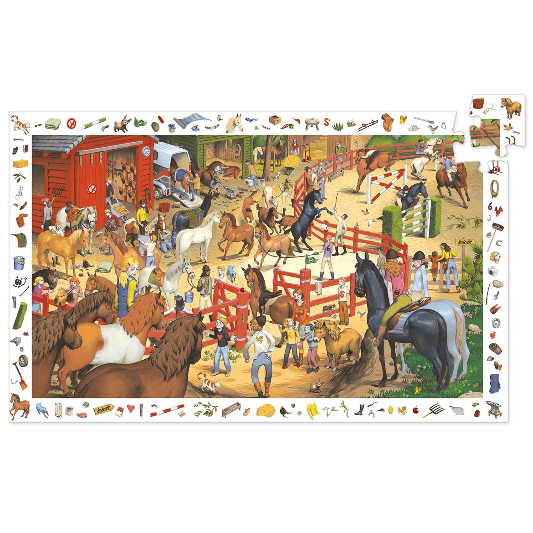 Djeco | Puzzel Paardrijden - 200 Stukjes