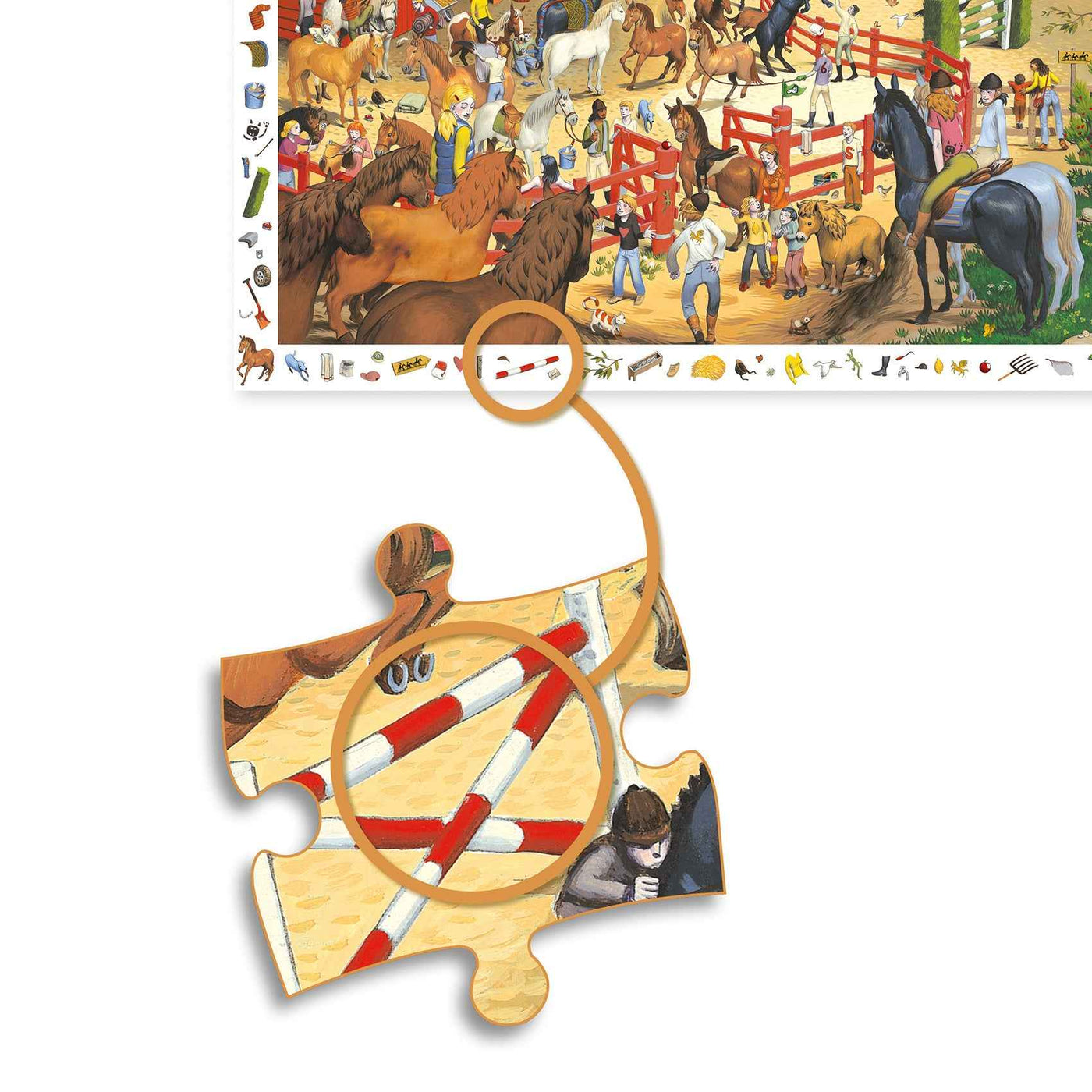 Djeco | Puzzel Paardrijden - 200 Stukjes