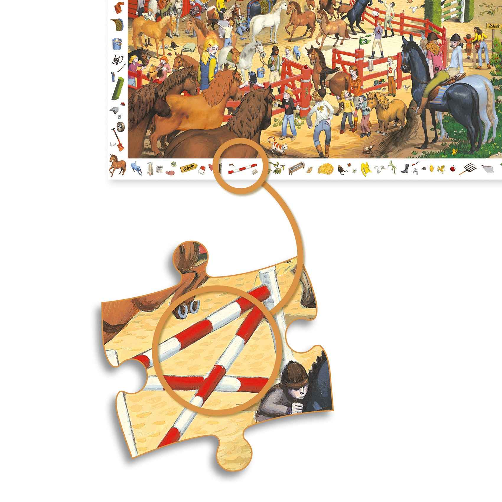 Djeco | Puzzel Paardrijden - 200 Stukjes