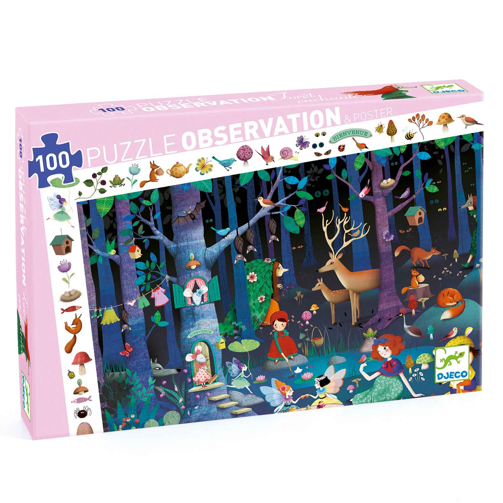 Djeco observation puzzle enchanted forest +5 years 100 pieces