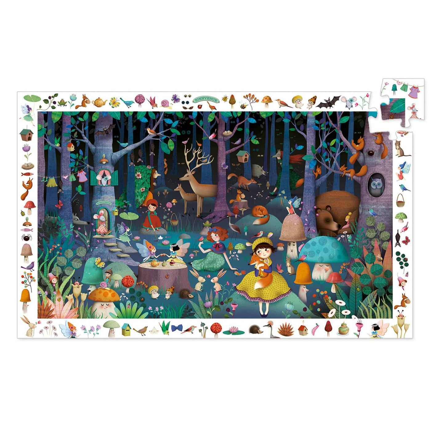 Djeco Observation Puzzle Enchanted Forest +5 Years 100 Pieces