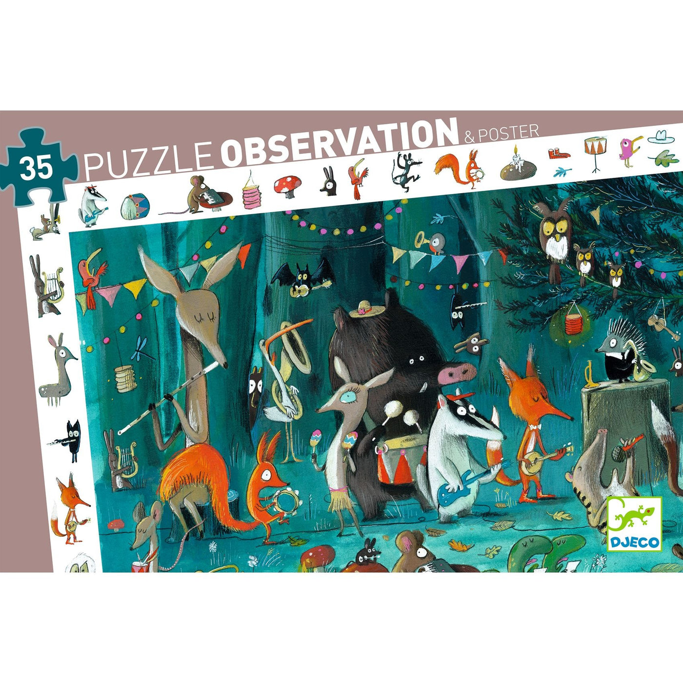Djeco | Observatiepuzzel The orchestra 35 Stuks
