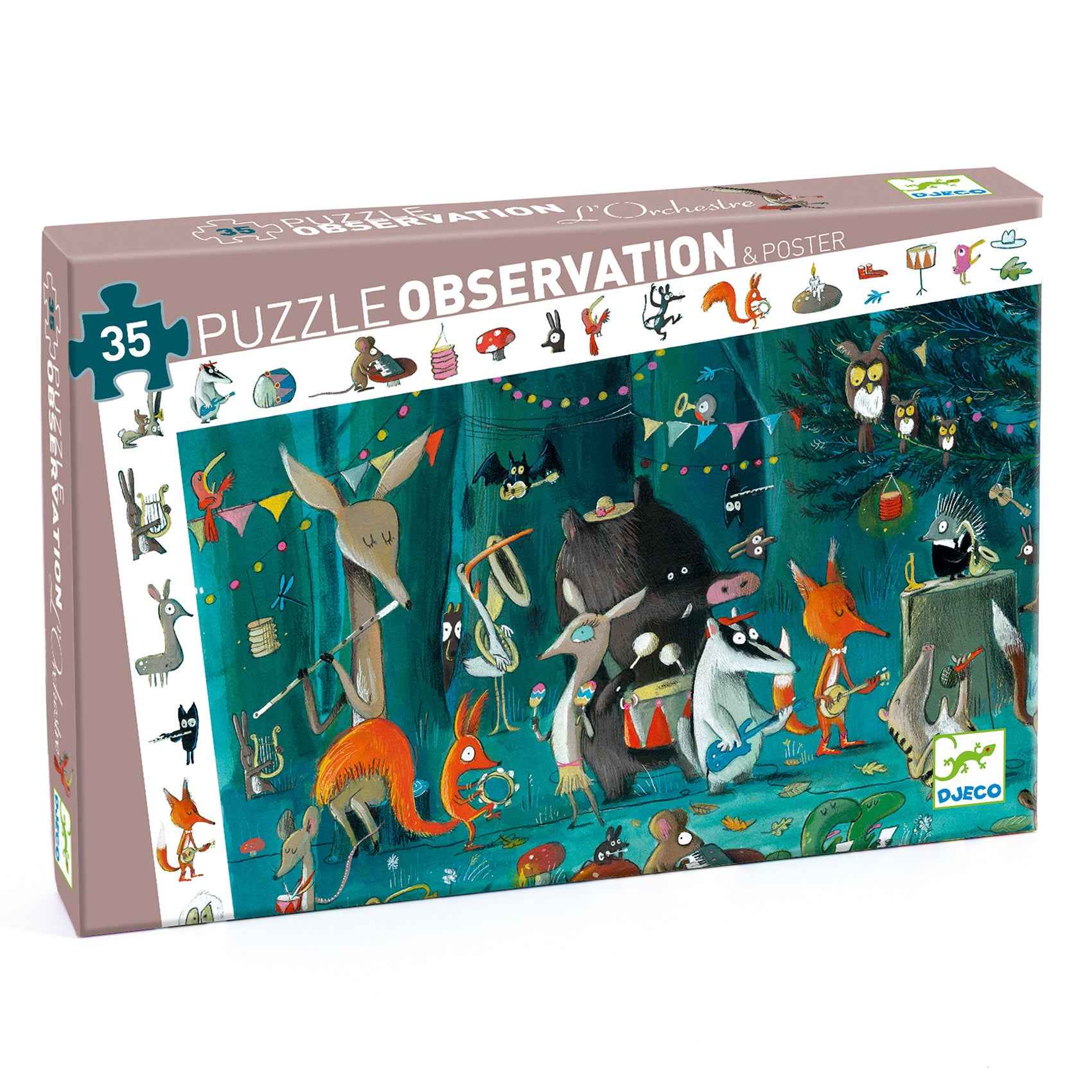 Djeco | Observatiepuzzel The orchestra 35 Stuks