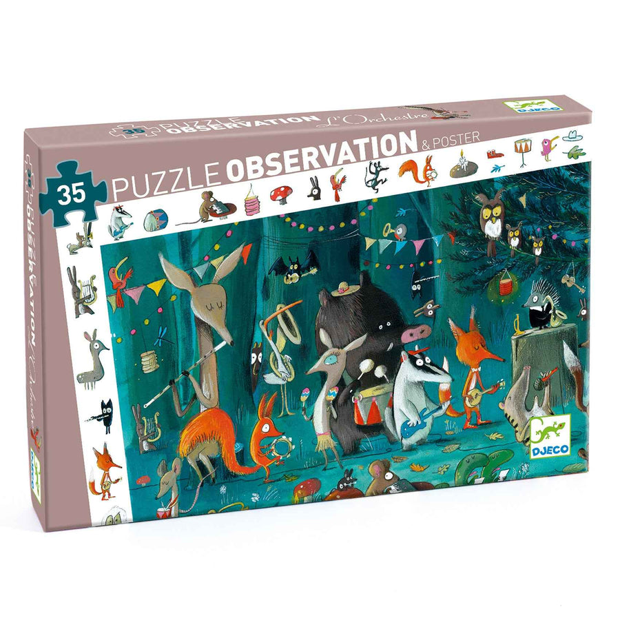 Djeco | Observatiepuzzel The orchestra 35 Stuks