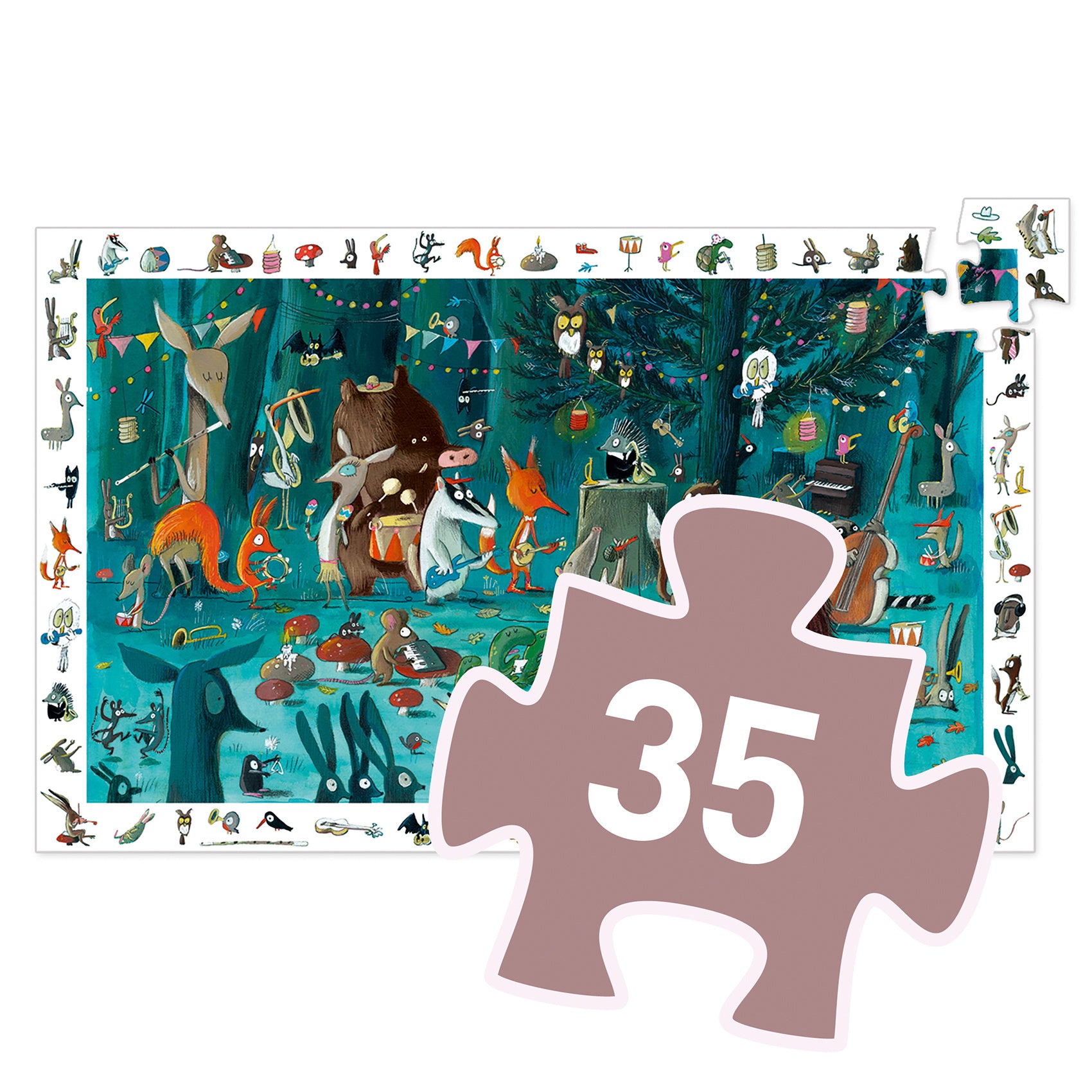 Djeco | Observatiepuzzel The orchestra 35 Stuks