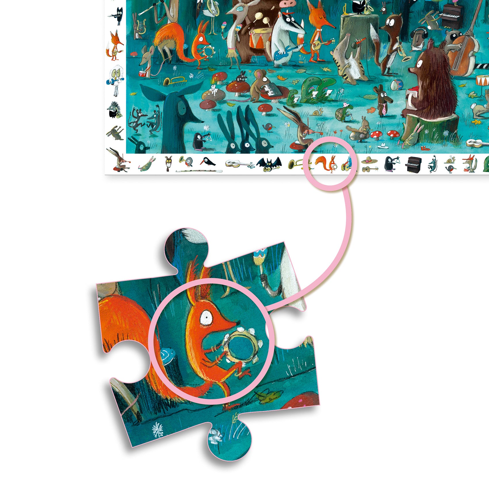 Djeco | Observatiepuzzel The orchestra 35 Stuks