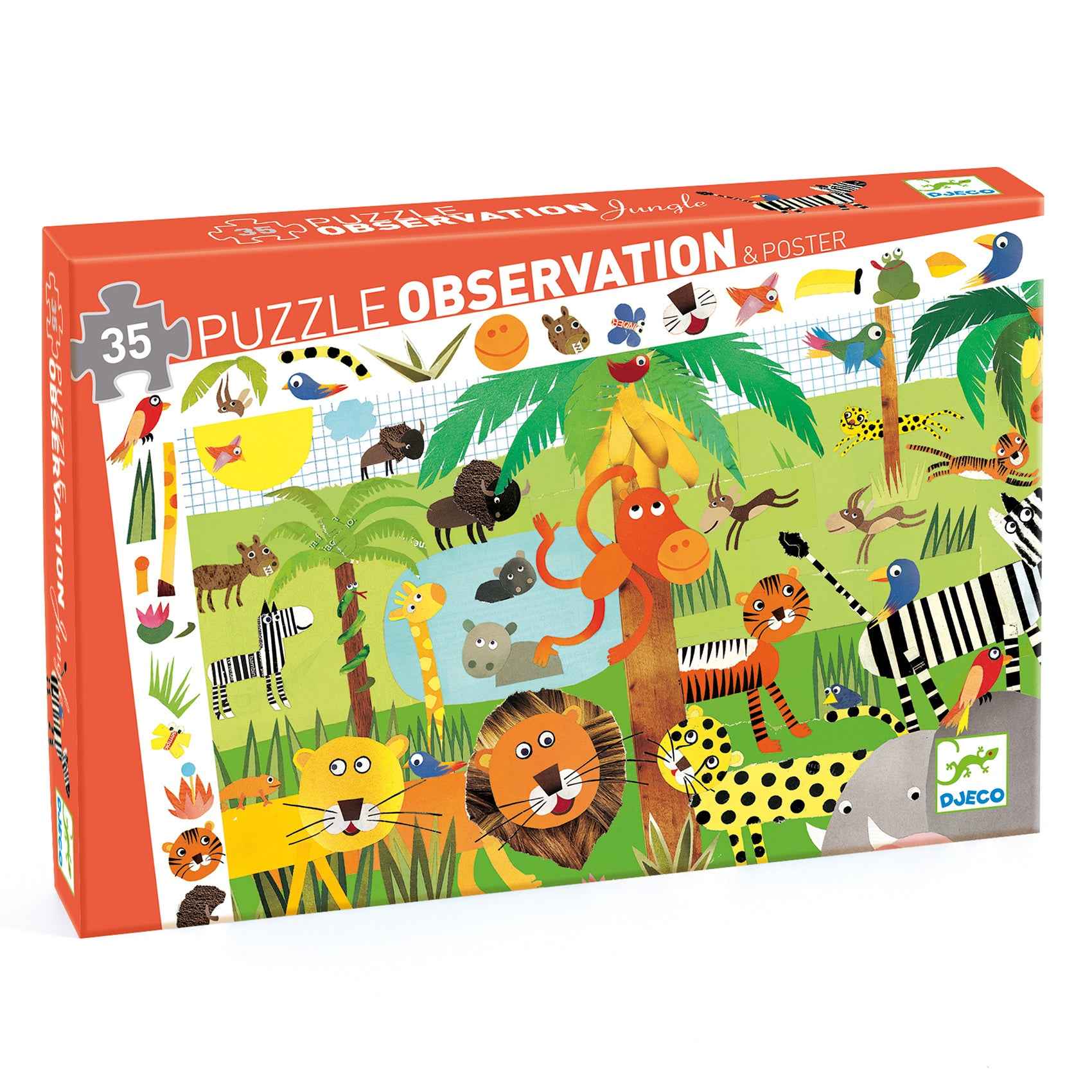 Djeco observatie puzzel Jungle +3jr 35st