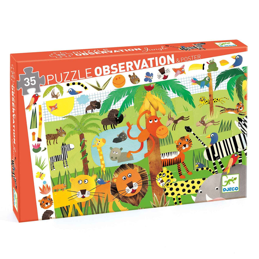 Djeco observatie puzzel Jungle +3jr 35st
