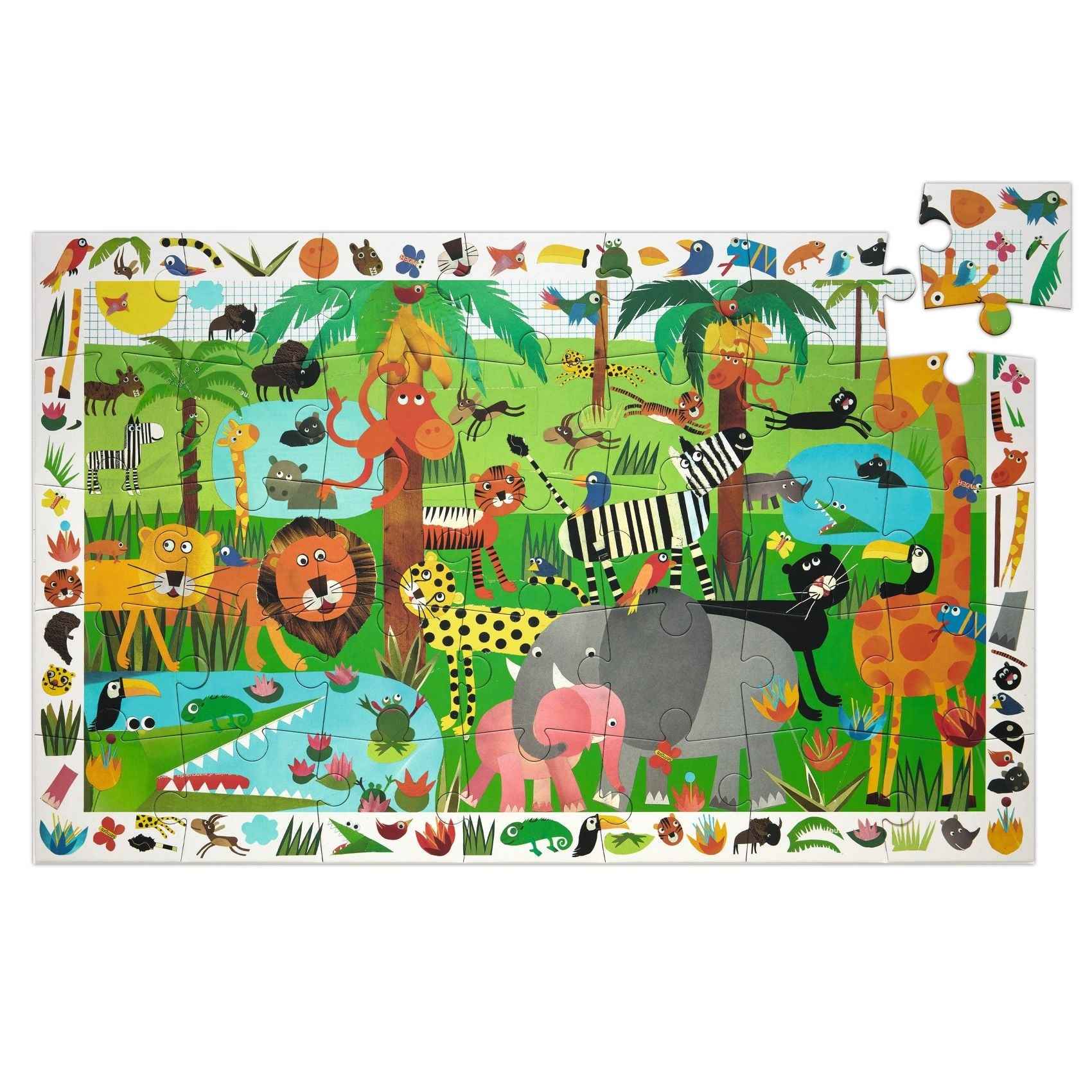 Djeco observatie puzzel Jungle +3jr 35st