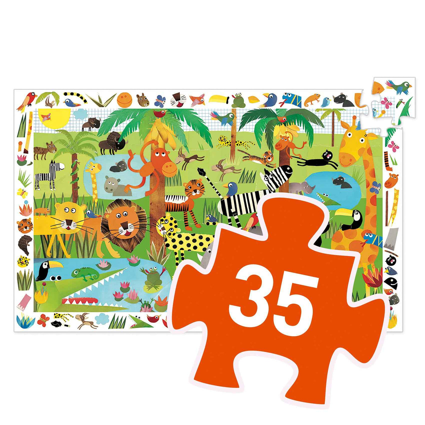 Djeco observatie puzzel Jungle +3jr 35st