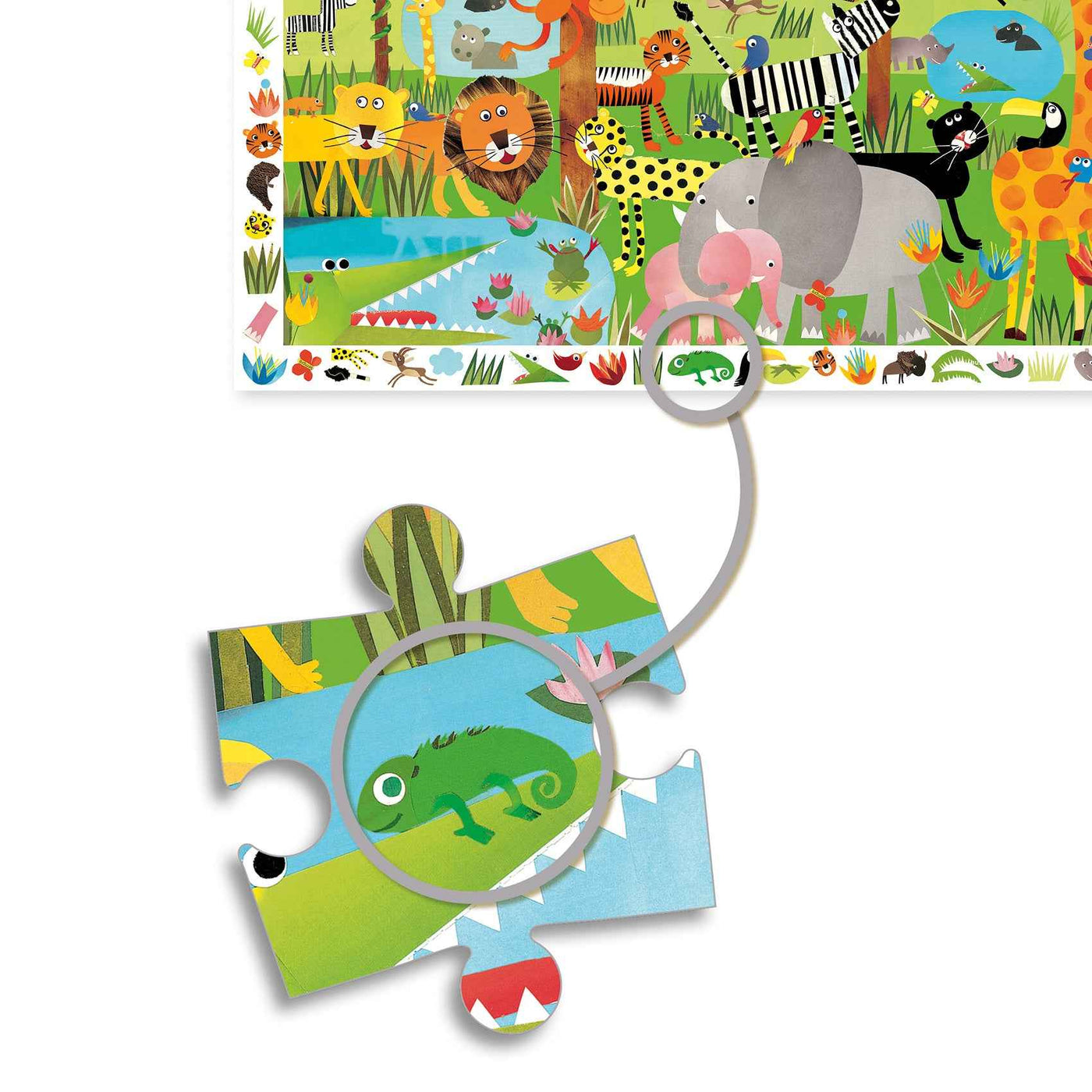 Djeco observatie puzzel Jungle +3jr 35st