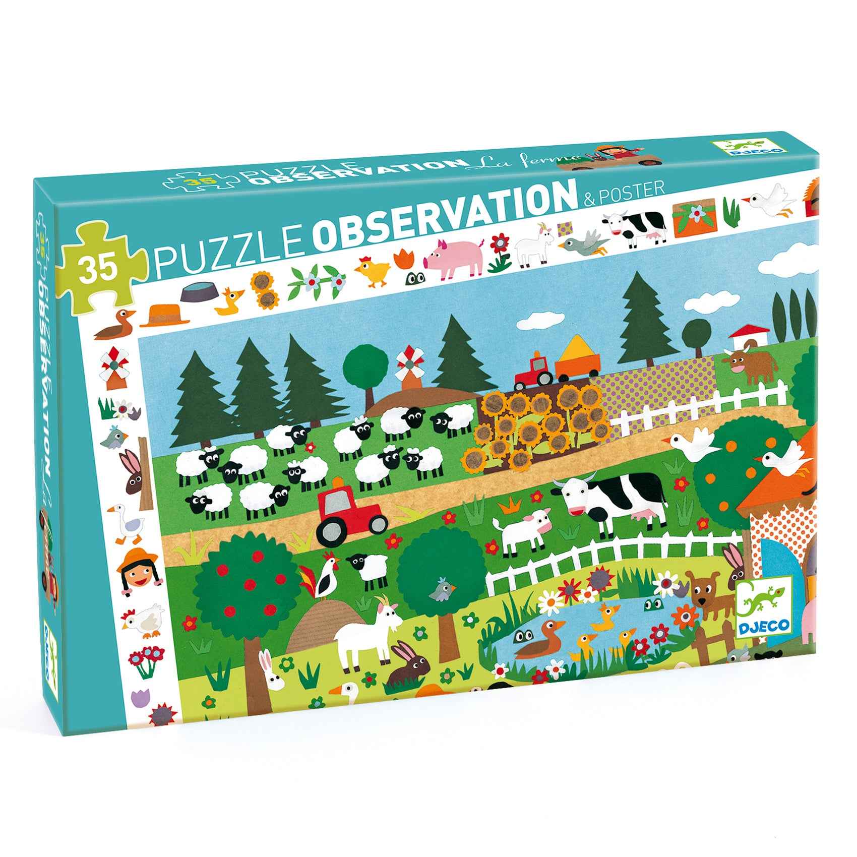 Djeco | Observation Puzzle The Farm - 35 Pieces