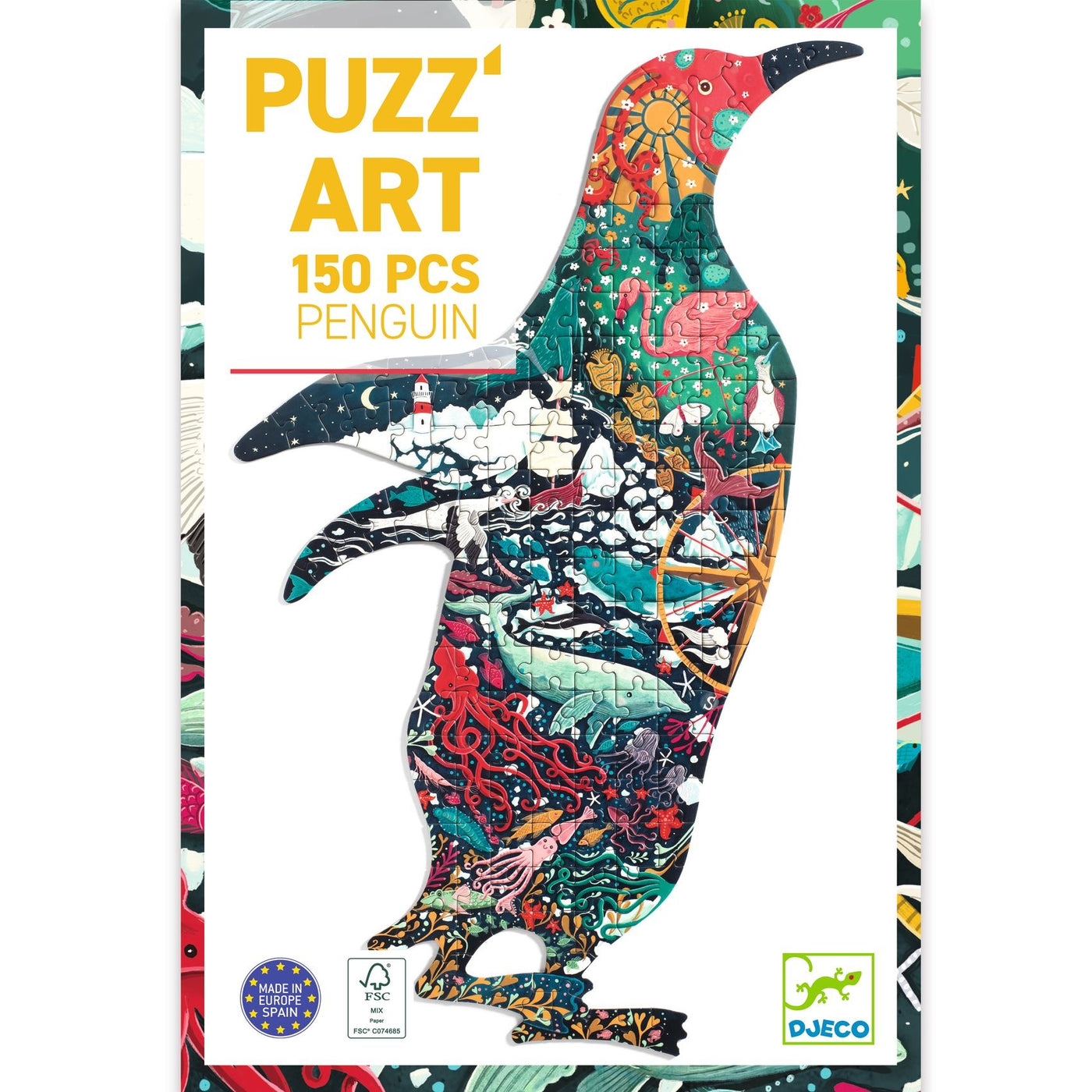 Djeco |  Puzzel Puzzâ€™Art Penguin 150 Stuks