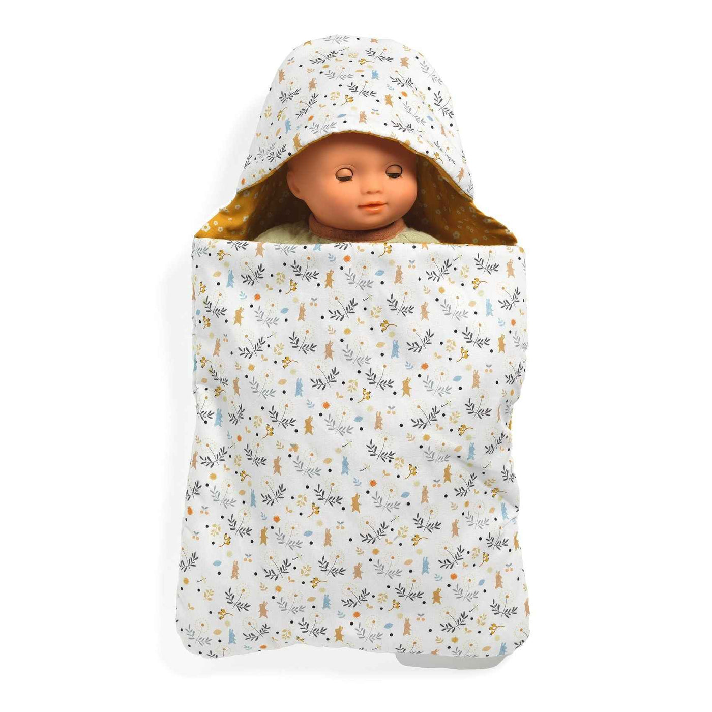 Djeco Pomea Rabbits Doll Sleeping Bag 38cm