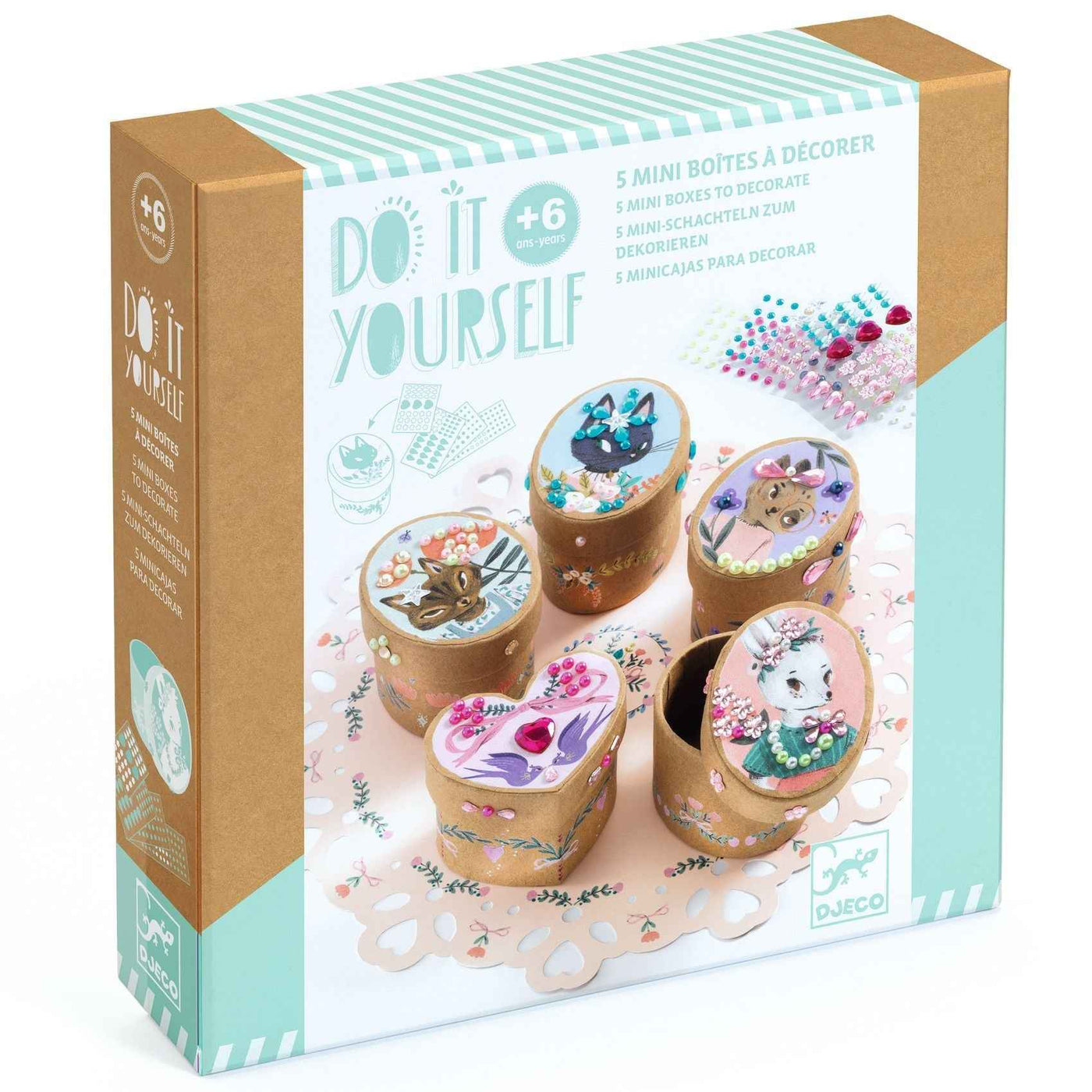 Djeco | Do It Yourself - 5 Mini Boxes to Decorate