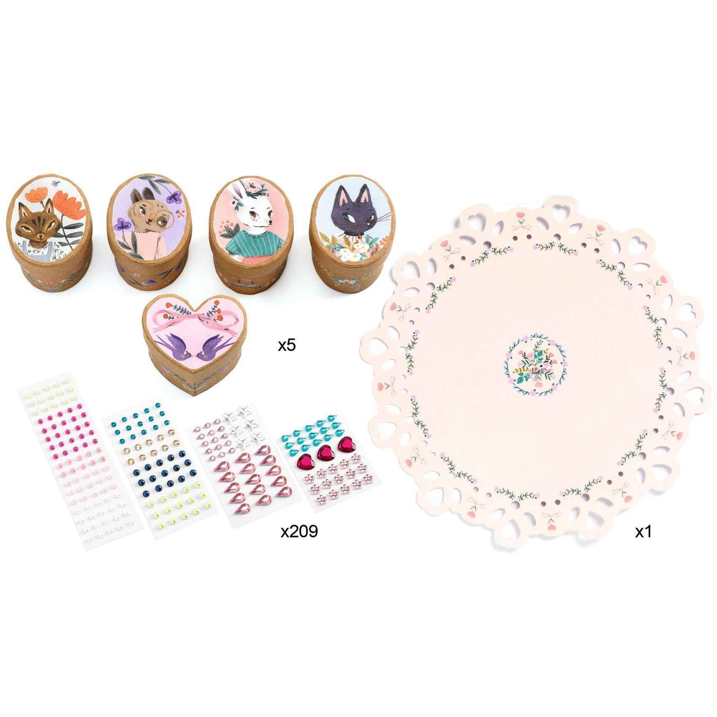 Djeco | Do It Yourself - 5 Mini Boxes to Decorate