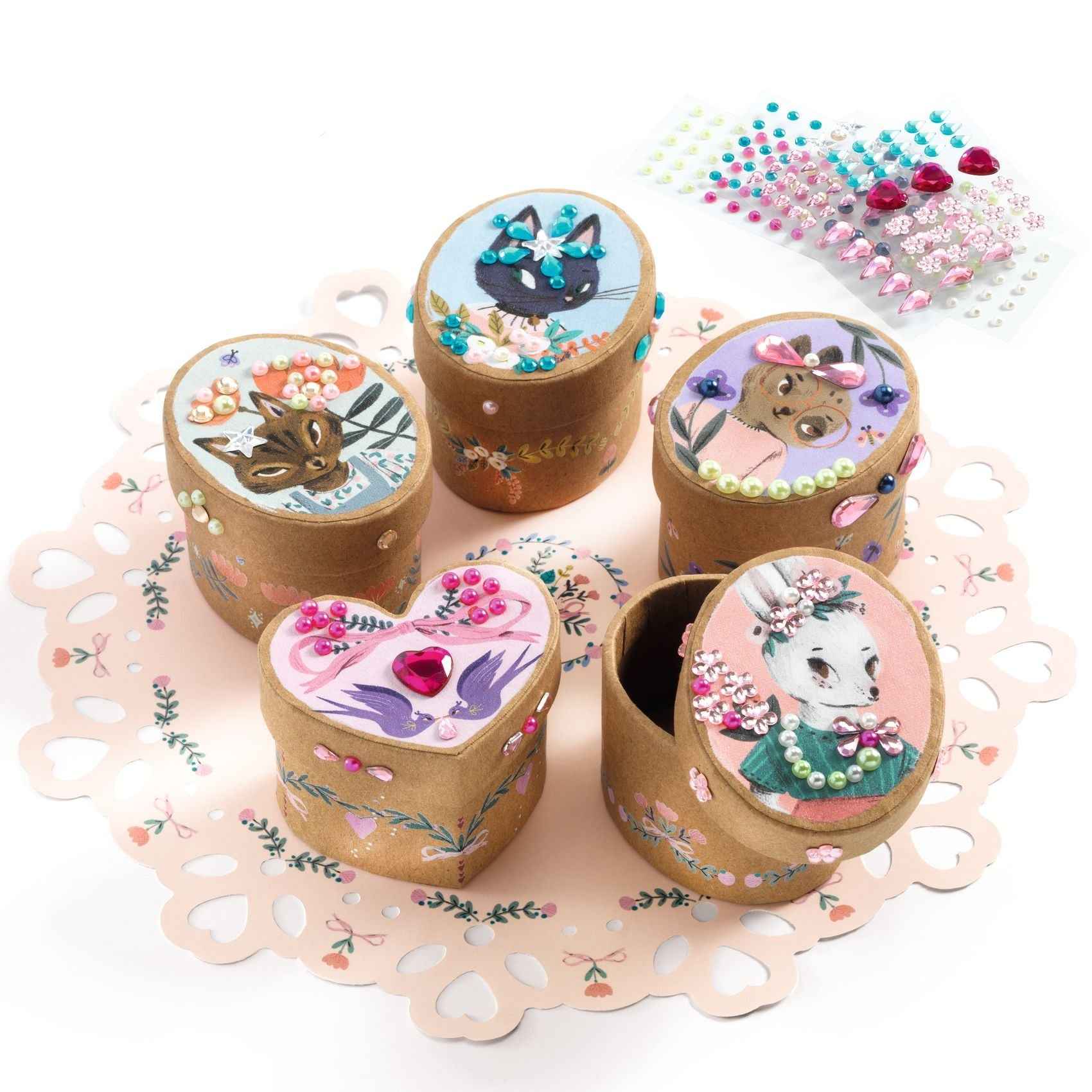 Djeco | Do It Yourself - 5 Mini Boxes to Decorate