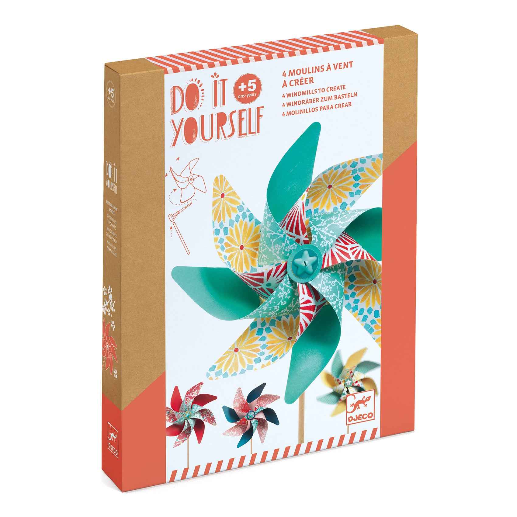 Djeco craft kit for making windmills