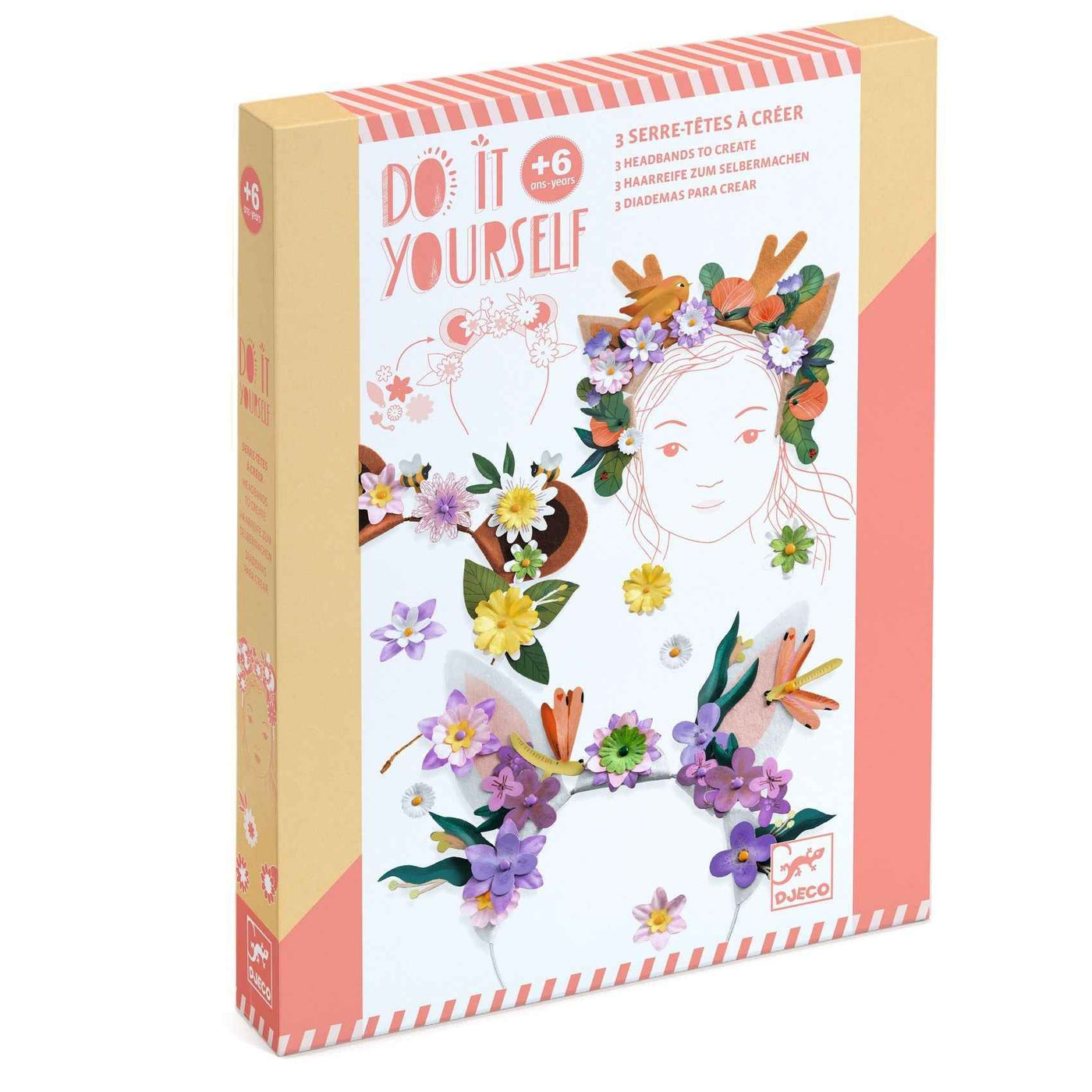 Djeco | Do It Yourself 3 Hoofdbanden Om Te Maken  Flower Friends