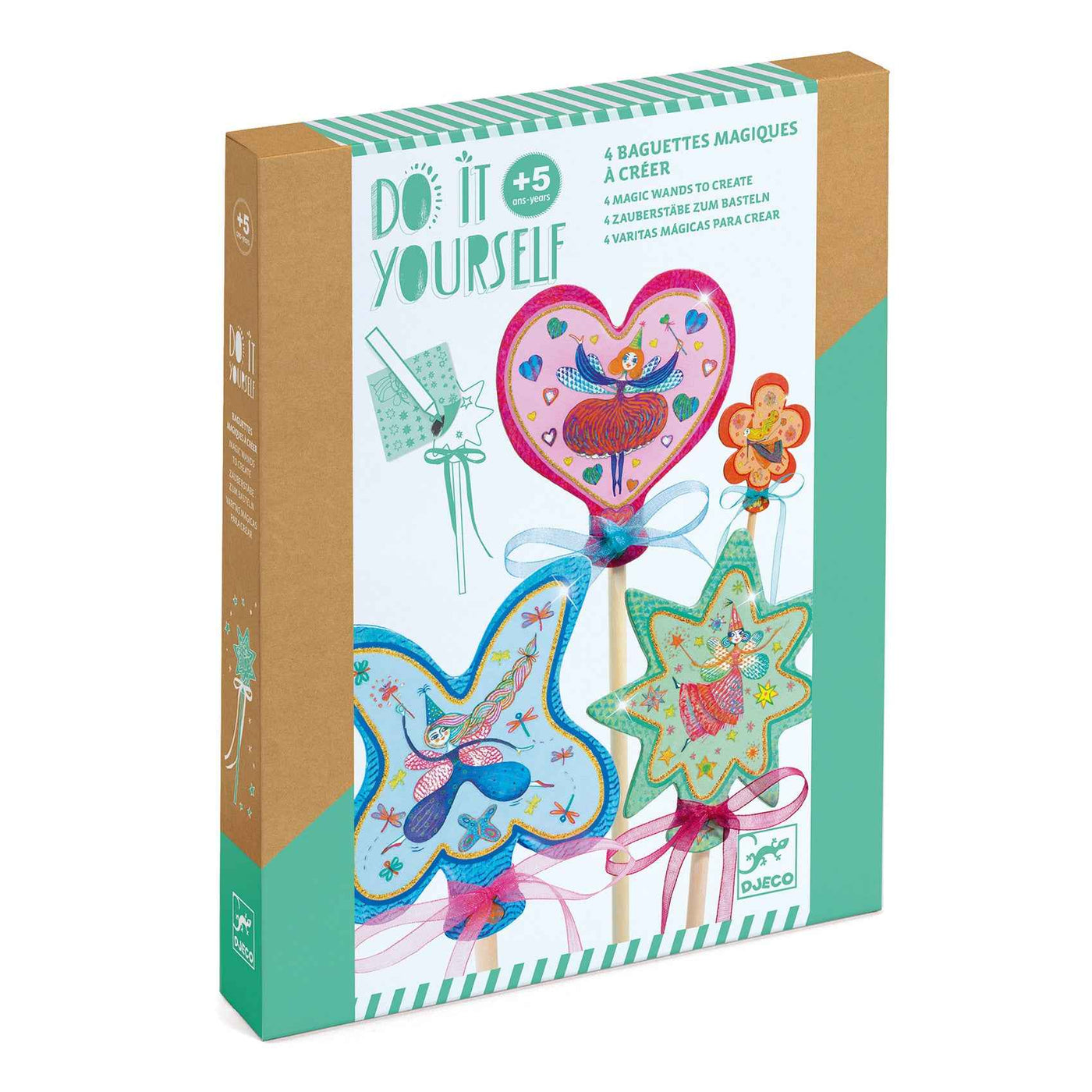 Djeco Little Fairies Magic Wands Craft Kit Ages 5+