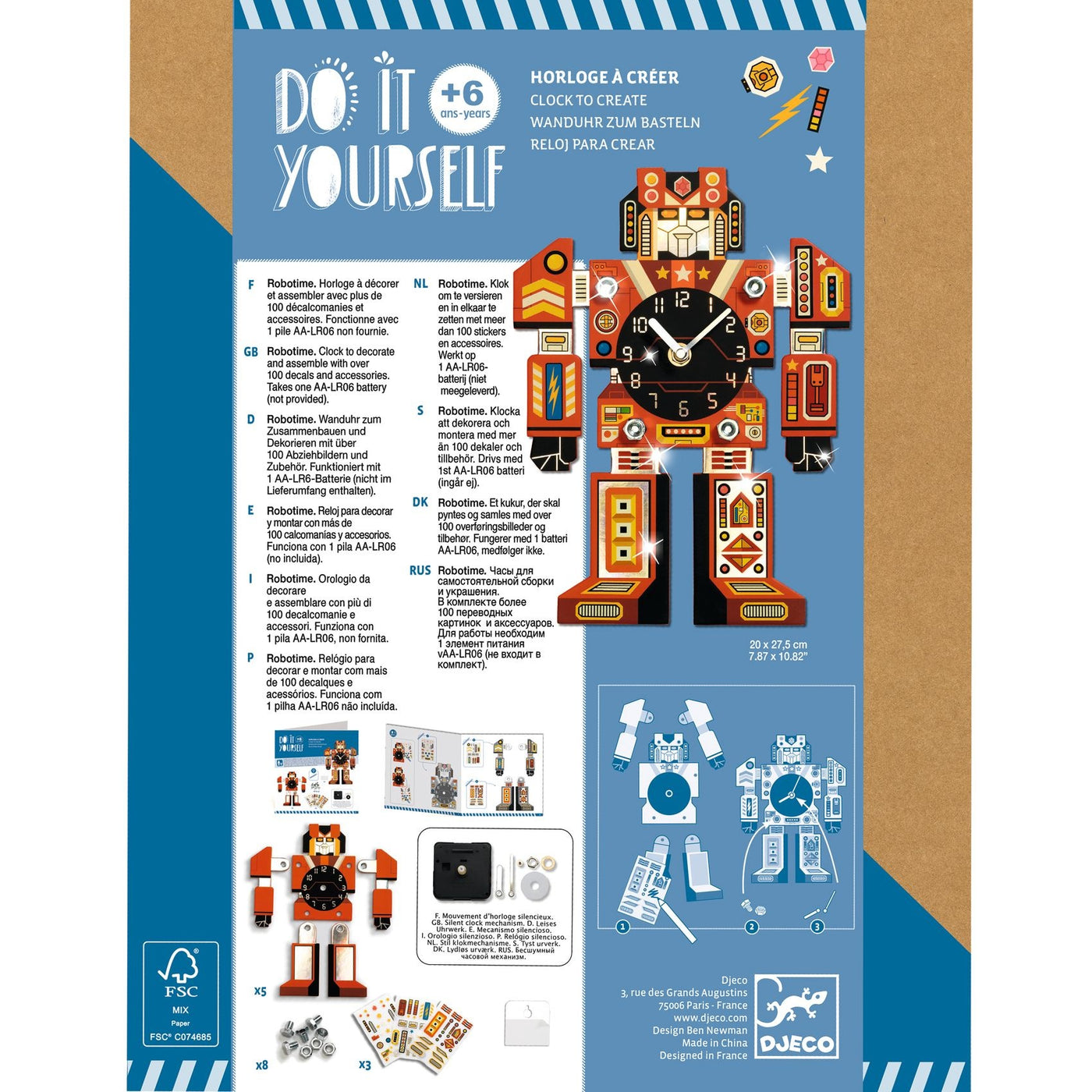 Djeco Klok DIY Robotime