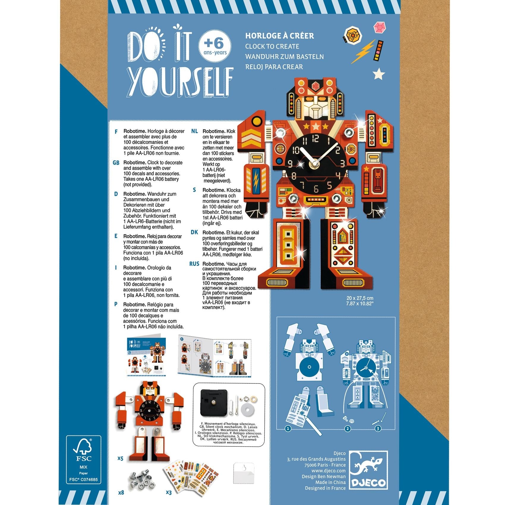 Djeco Klok DIY Robotime