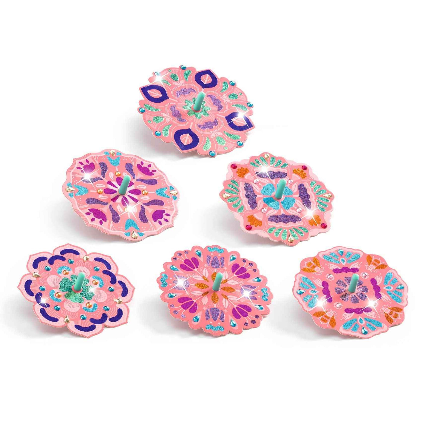 Djeco | Do It Yourself 2 Mandrels and 12 Disks for Metalizing Flower Power
