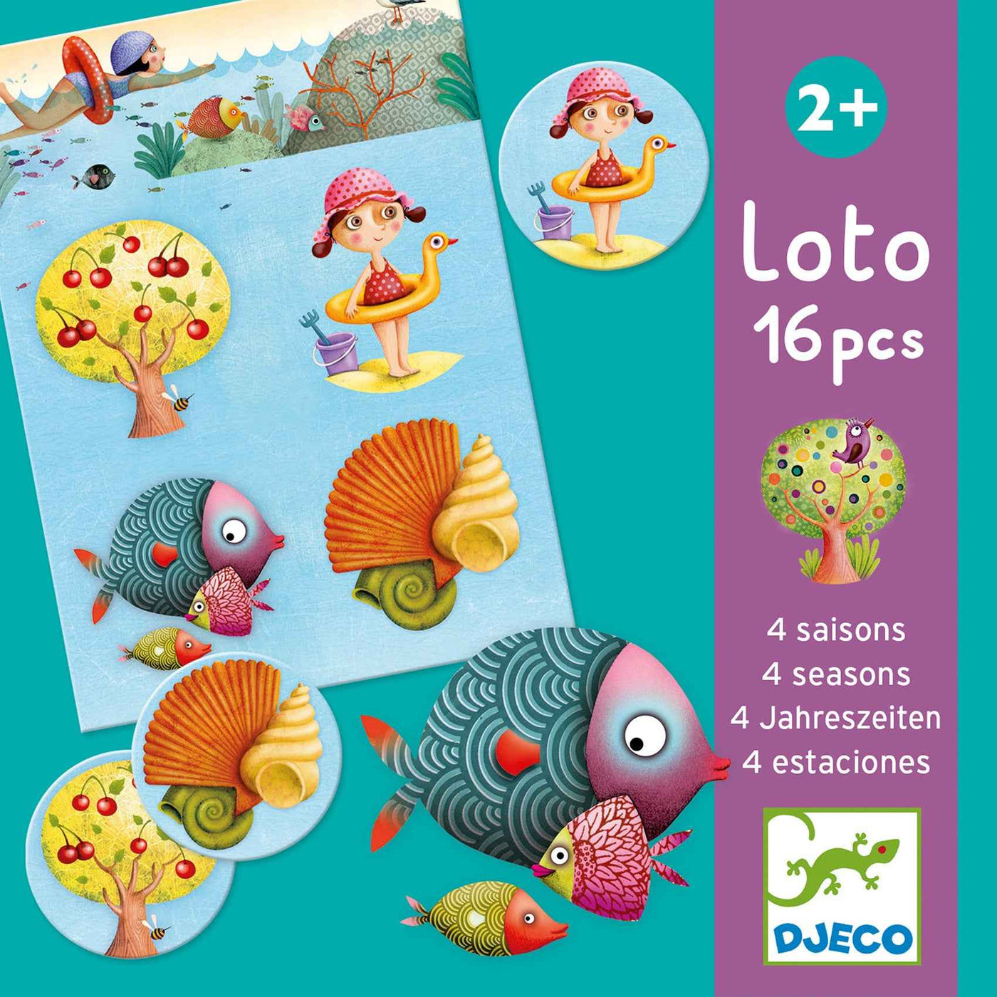 Djeco | Loto 16 Stuks - 4 Seizoenen