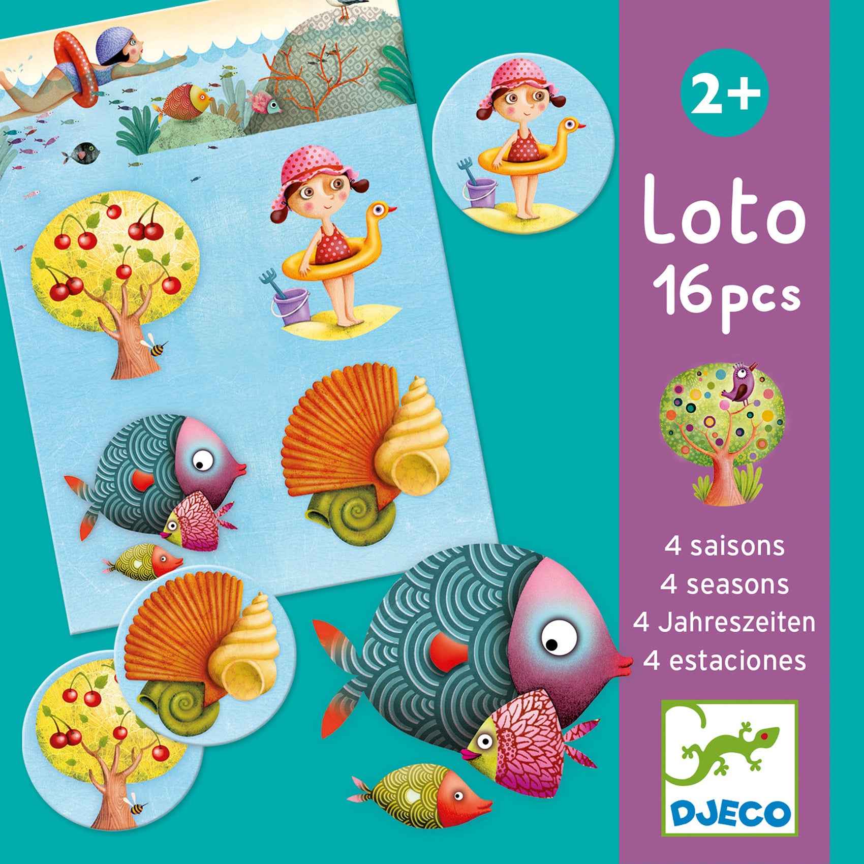 Djeco | Loto 16 Stuks - 4 Seizoenen