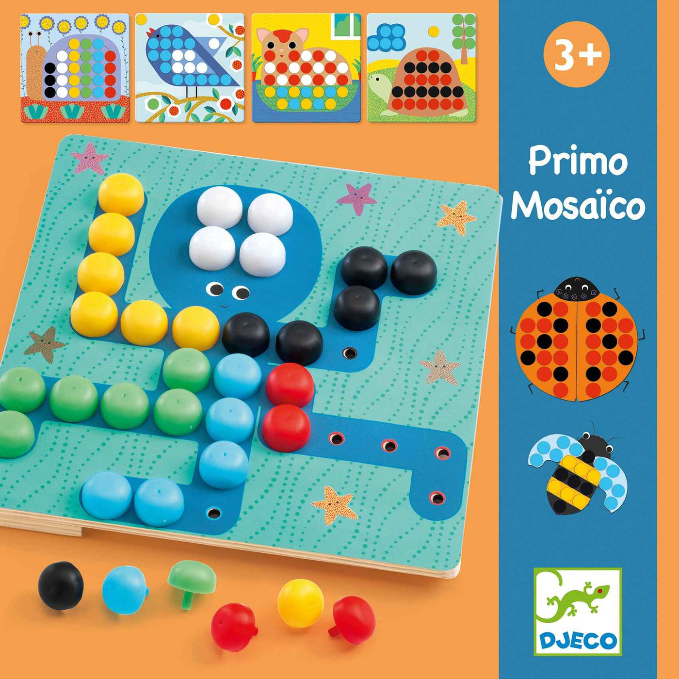Djeco Primo Mosaic - Mosaic Game +3 Years