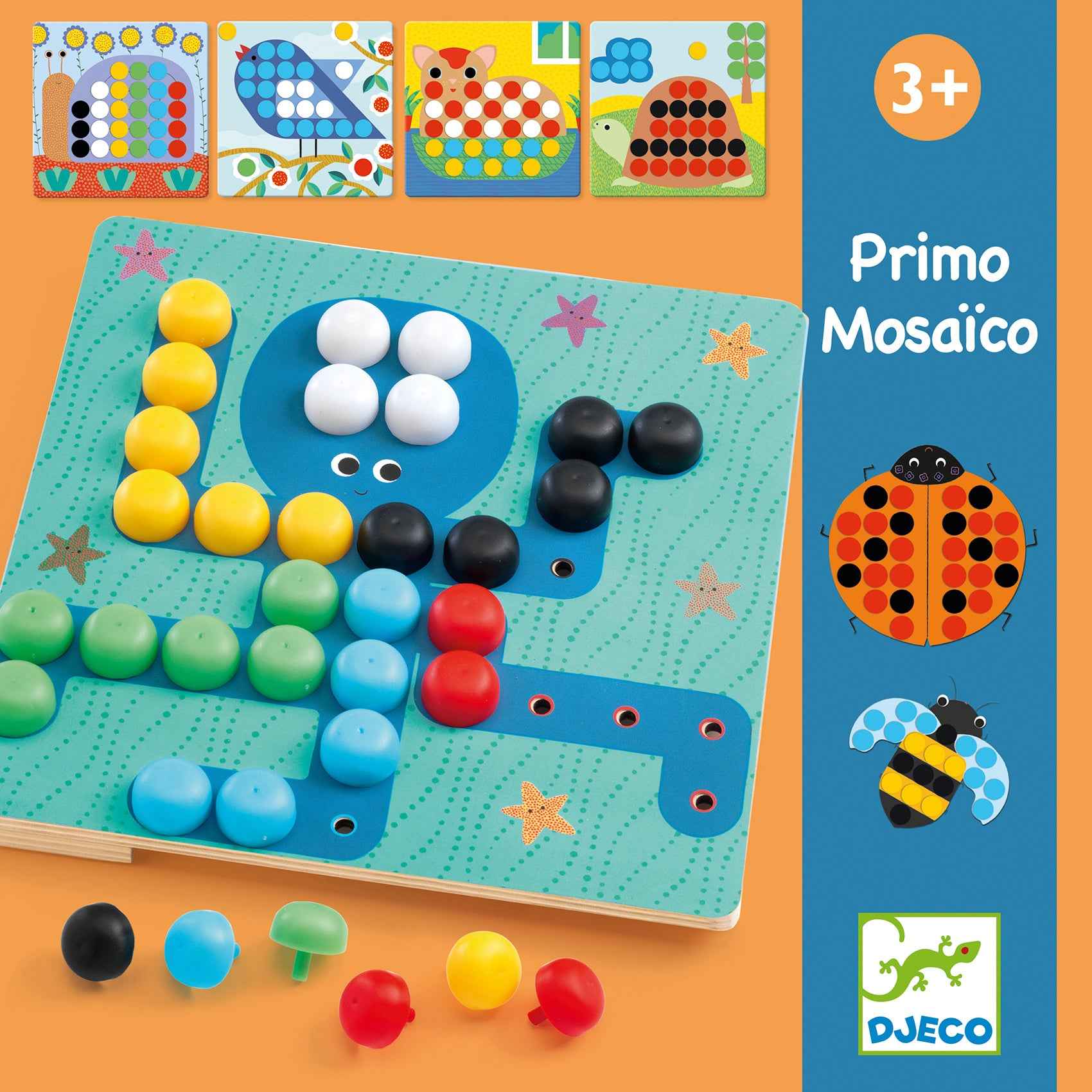 Djeco Primo Mosaic - Mosaic Game +3 Years