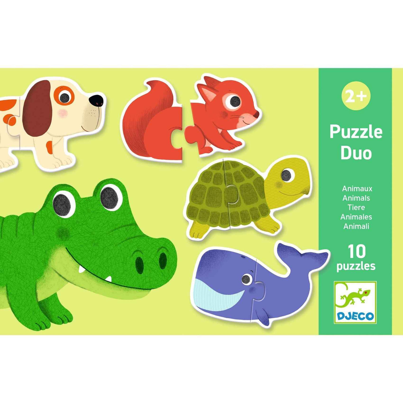 Djeco animal duo puzzles 10x 2st