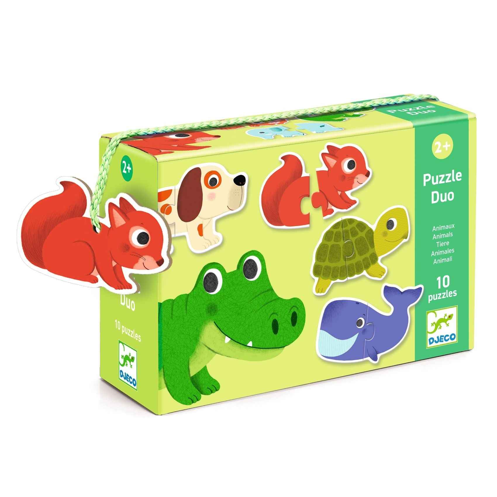 Djeco animal duo puzzle 10x 2st