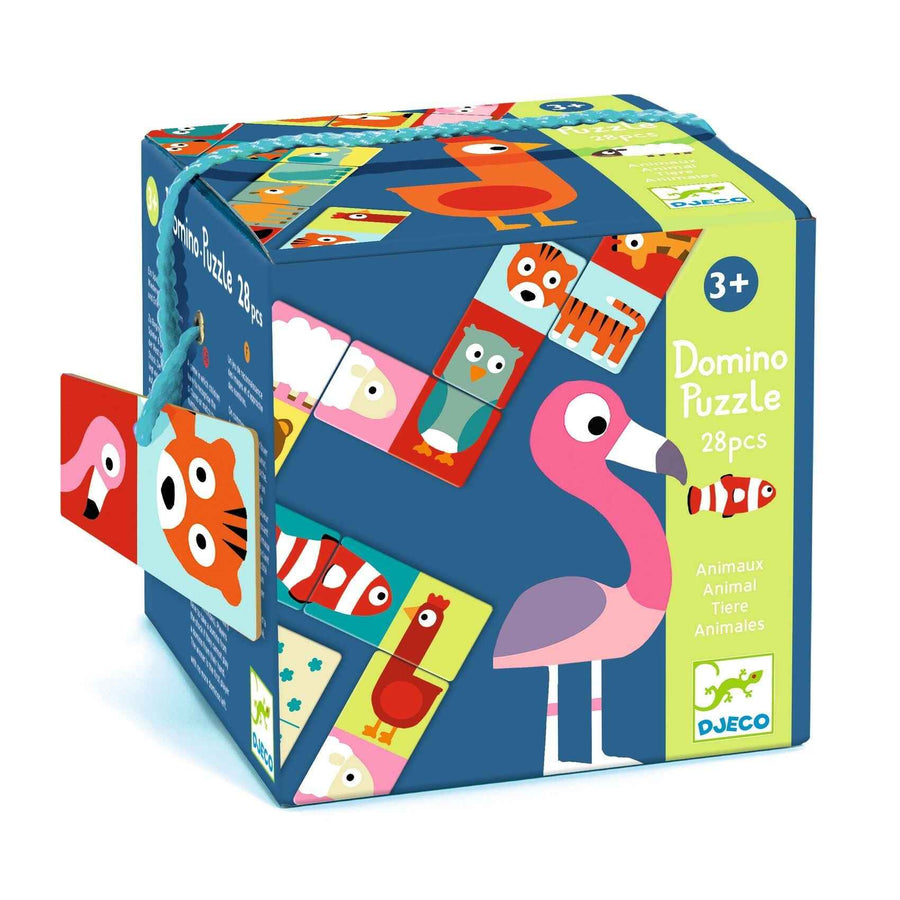 Djeco | 28-Piece Domino Puzzle - Animals